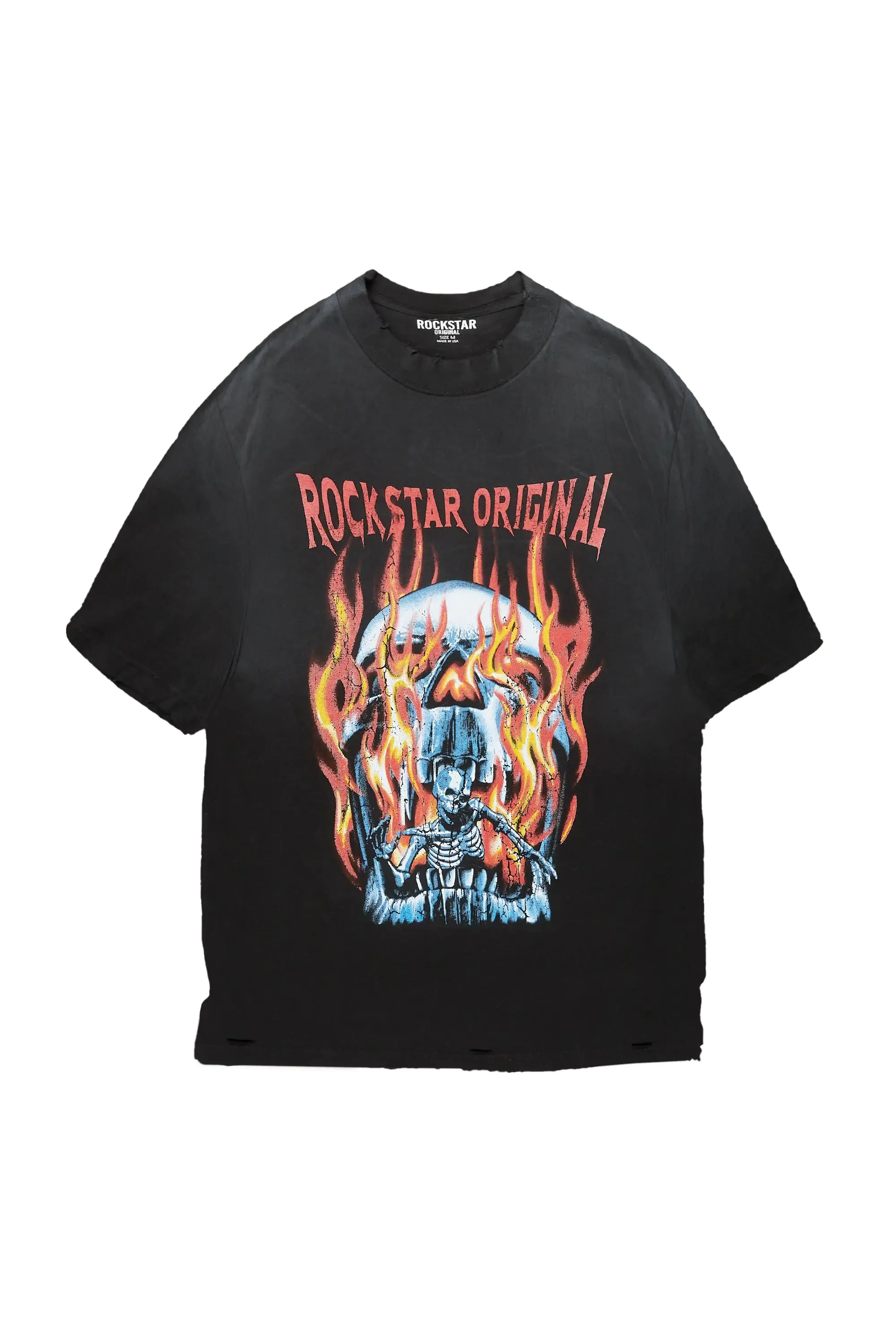 Saber Black Oversized Graphic T-Shirt sold by Rockstar Original