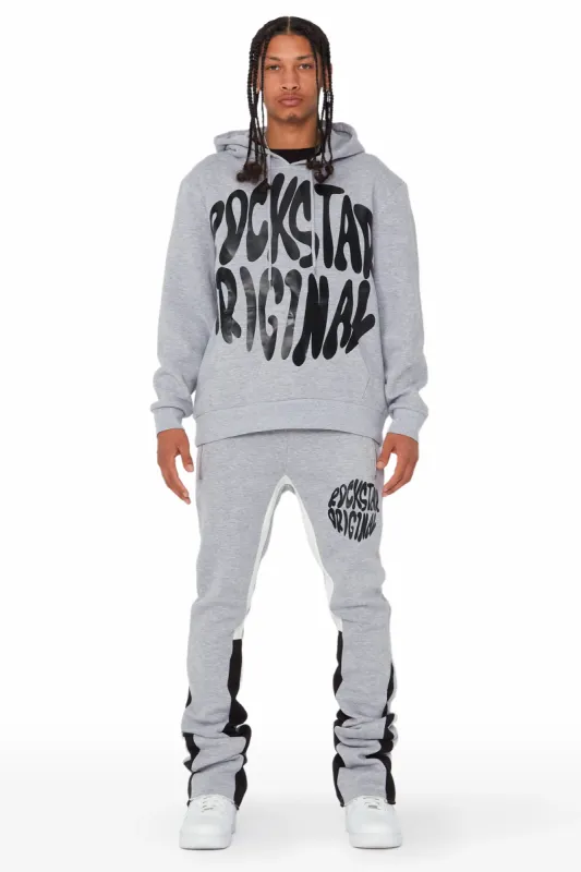 Thierry Grey/Black Stacked Flare Track Set sold by Rockstar Original