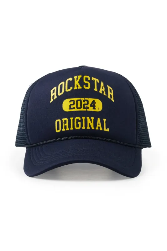 Parry Navy Graphic Trucker Hat sold by Rockstar Original