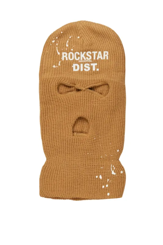 Marlo Beige Graphic Ski Mask sold by Rockstar Original