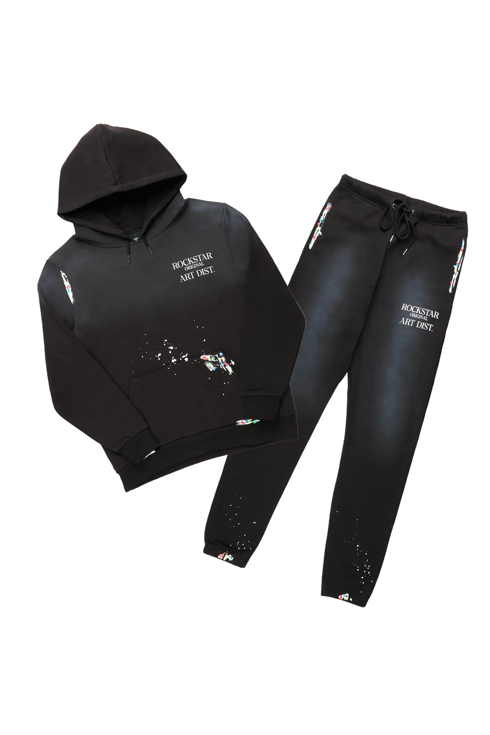 Rockstar Art Dist. Black Relaxed Fit Track Set sold by Rockstar Original