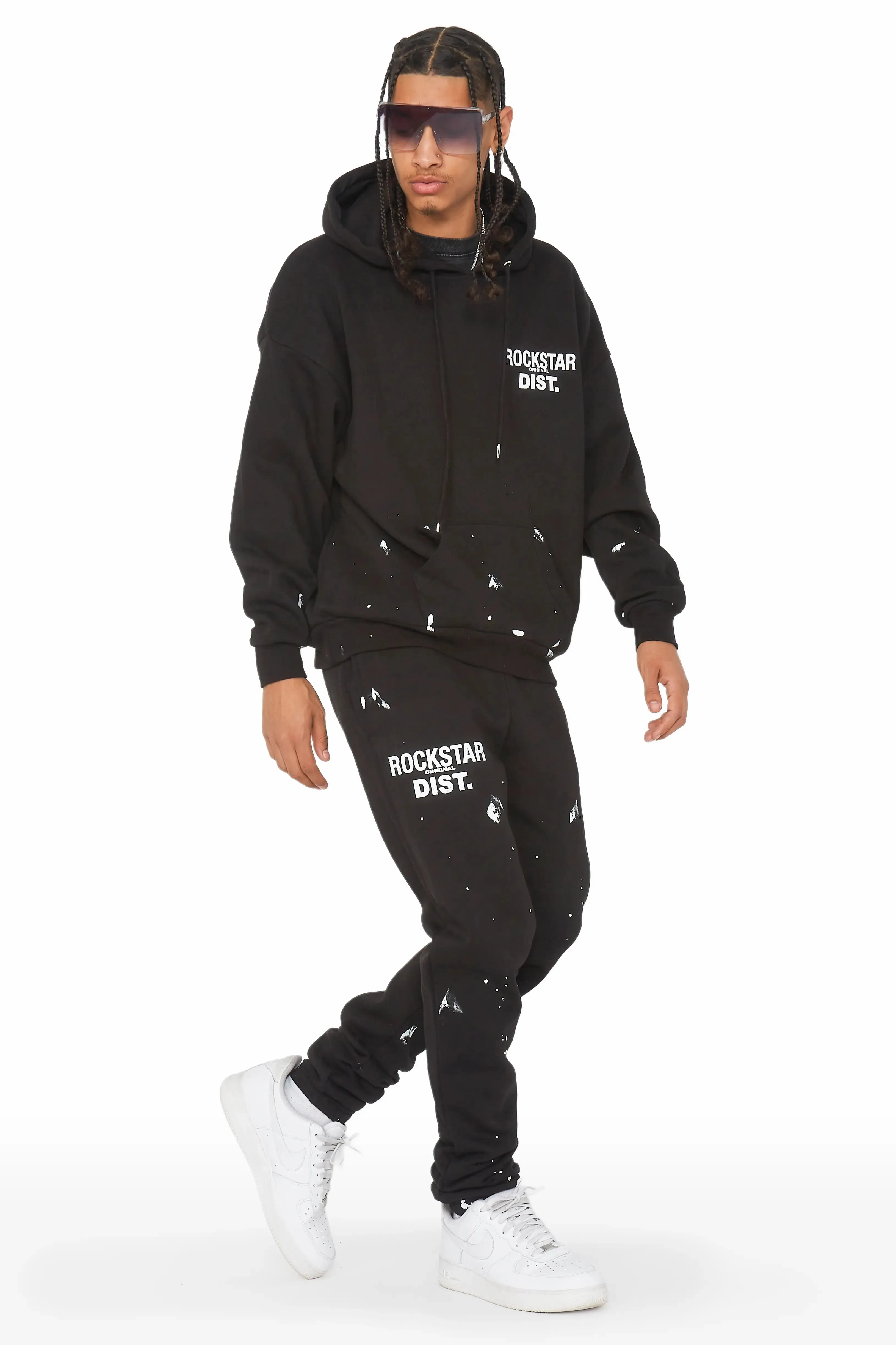 Raffer Black Relaxed Fit Track Set sold by Rockstar Original product image thumbnail 2