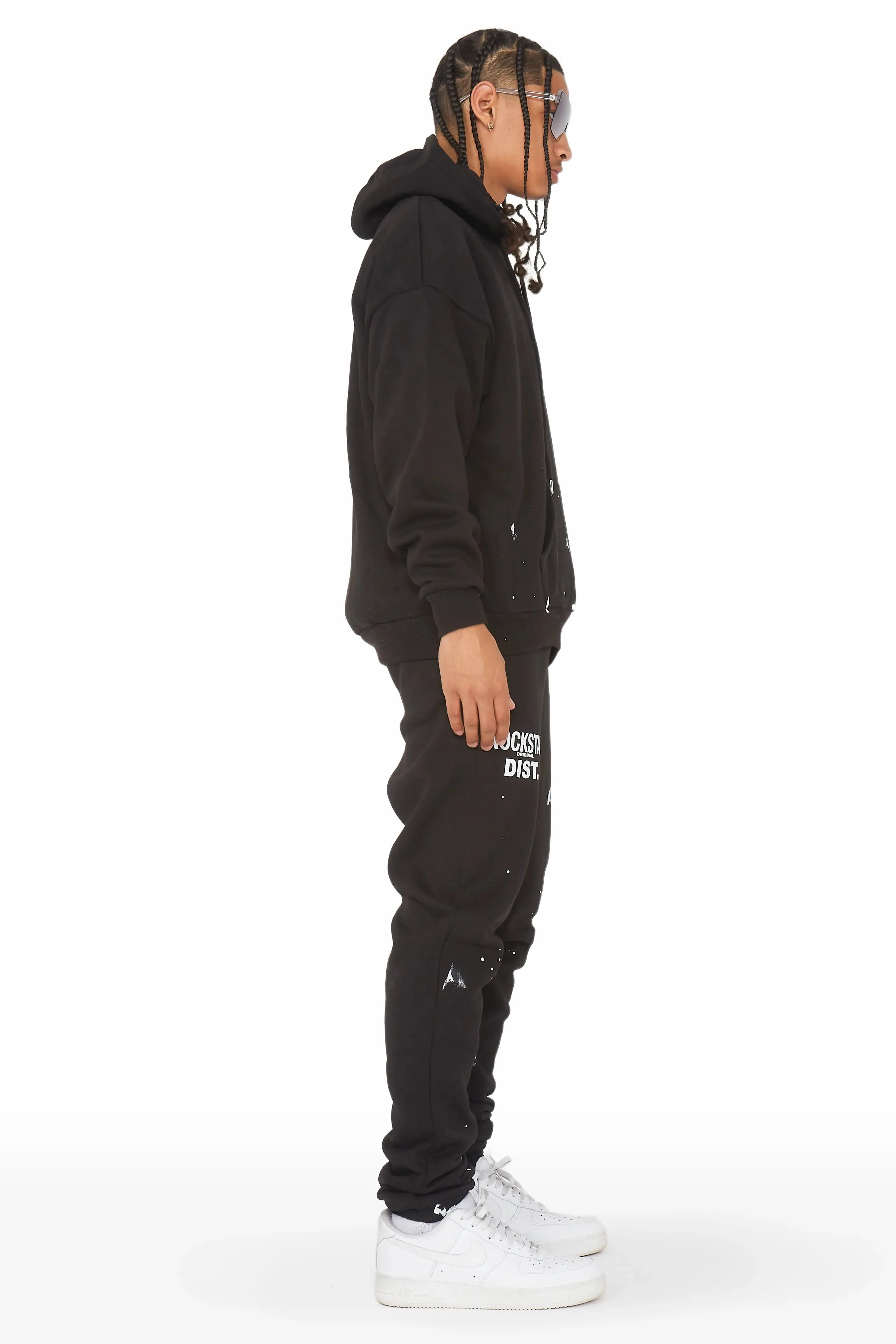 Raffer Black Relaxed Fit Track Set sold by Rockstar Original product image thumbnail 3