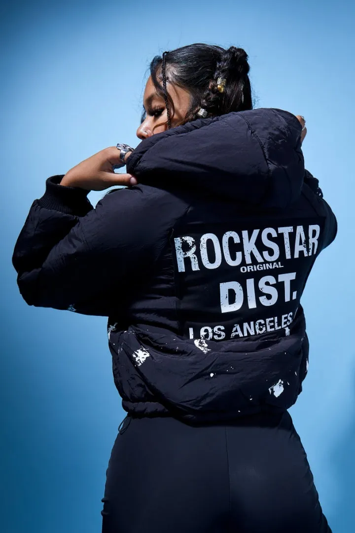 Zayla Black Art Dist. Puffer Jacket sold by Rockstar Original product image thumbnail 4