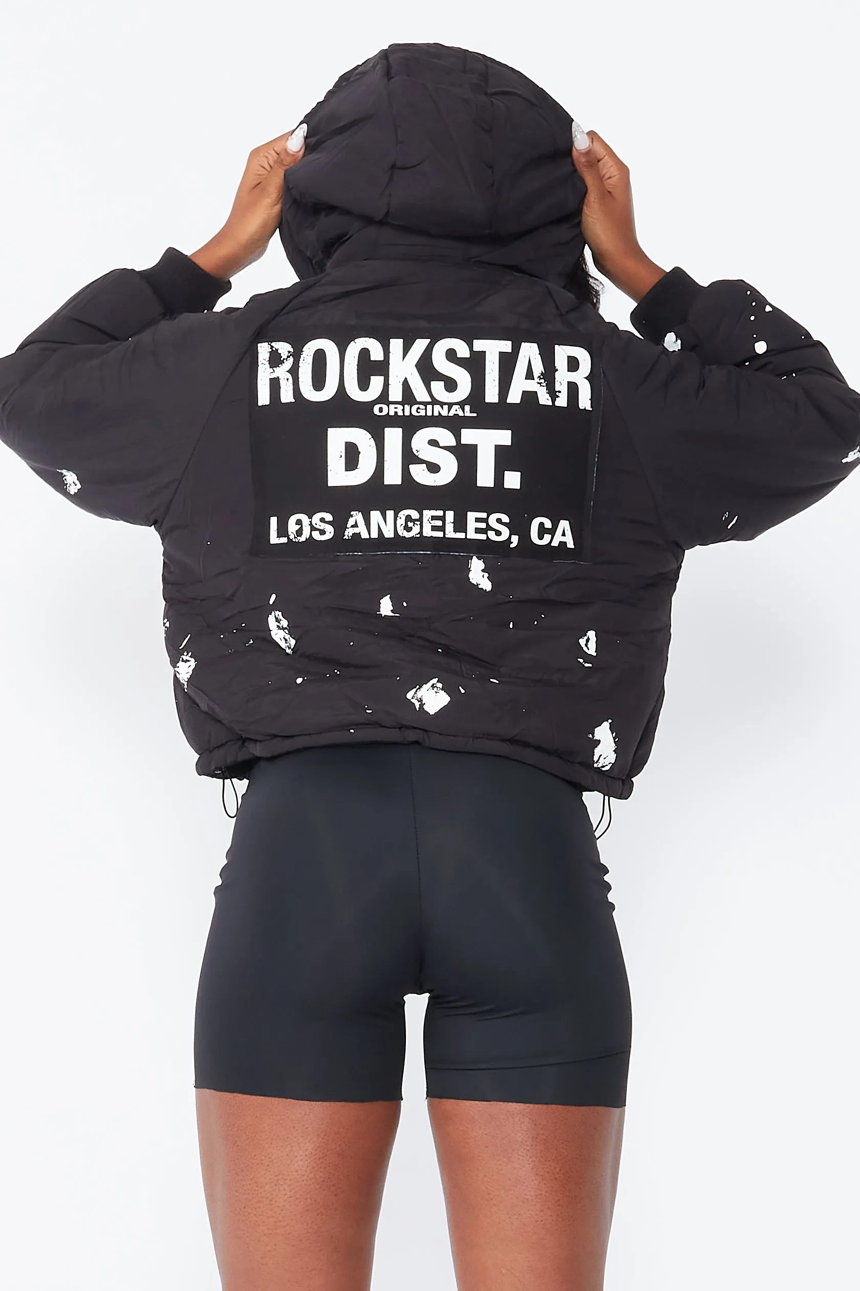 Zayla Black Art Dist. Puffer Jacket sold by Rockstar Original product image thumbnail 3