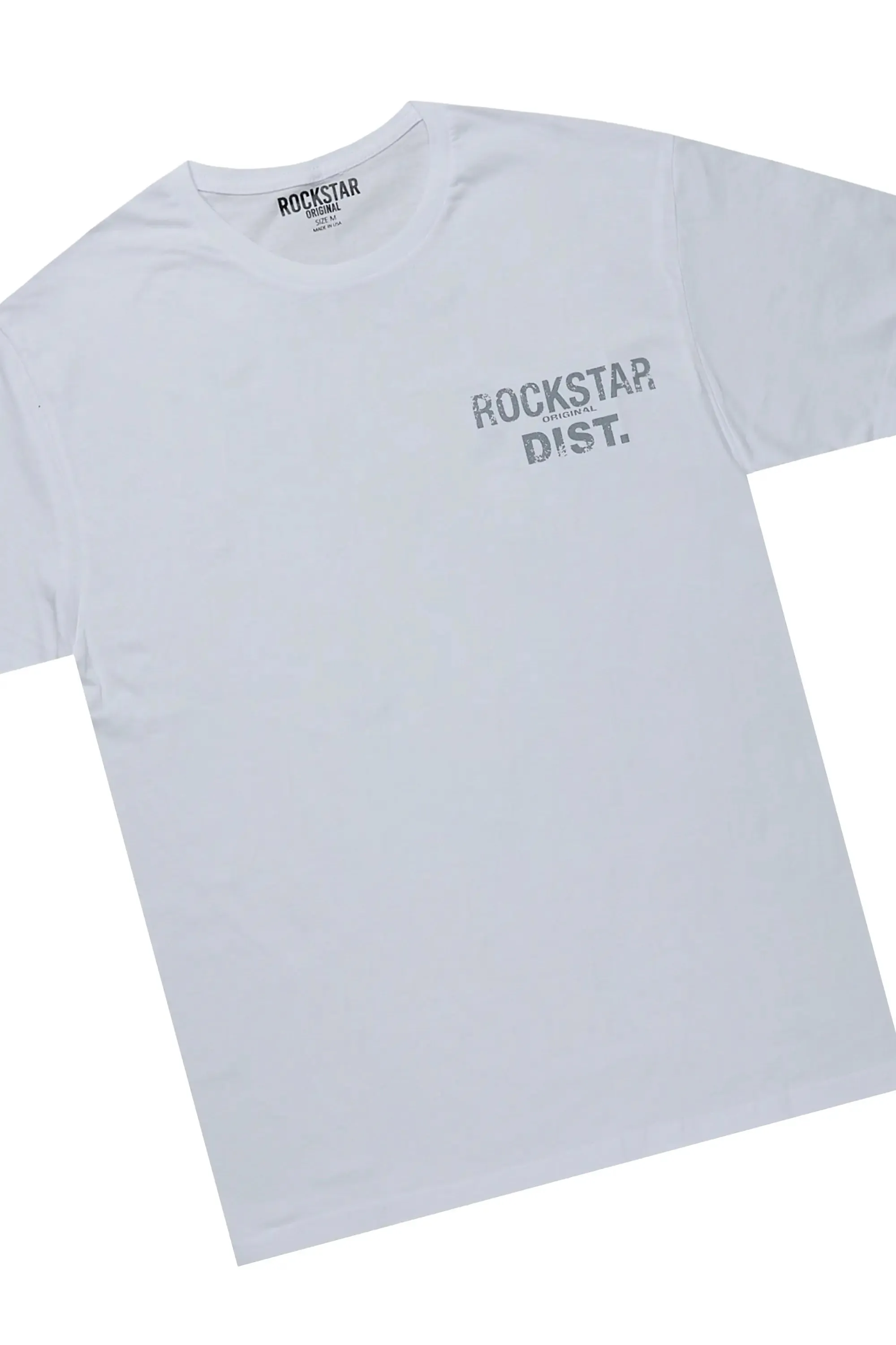 Lake White/Grey T-Shirt & Shake Stacked Flare Jean Bundle sold by Rockstar Original product image thumbnail 2