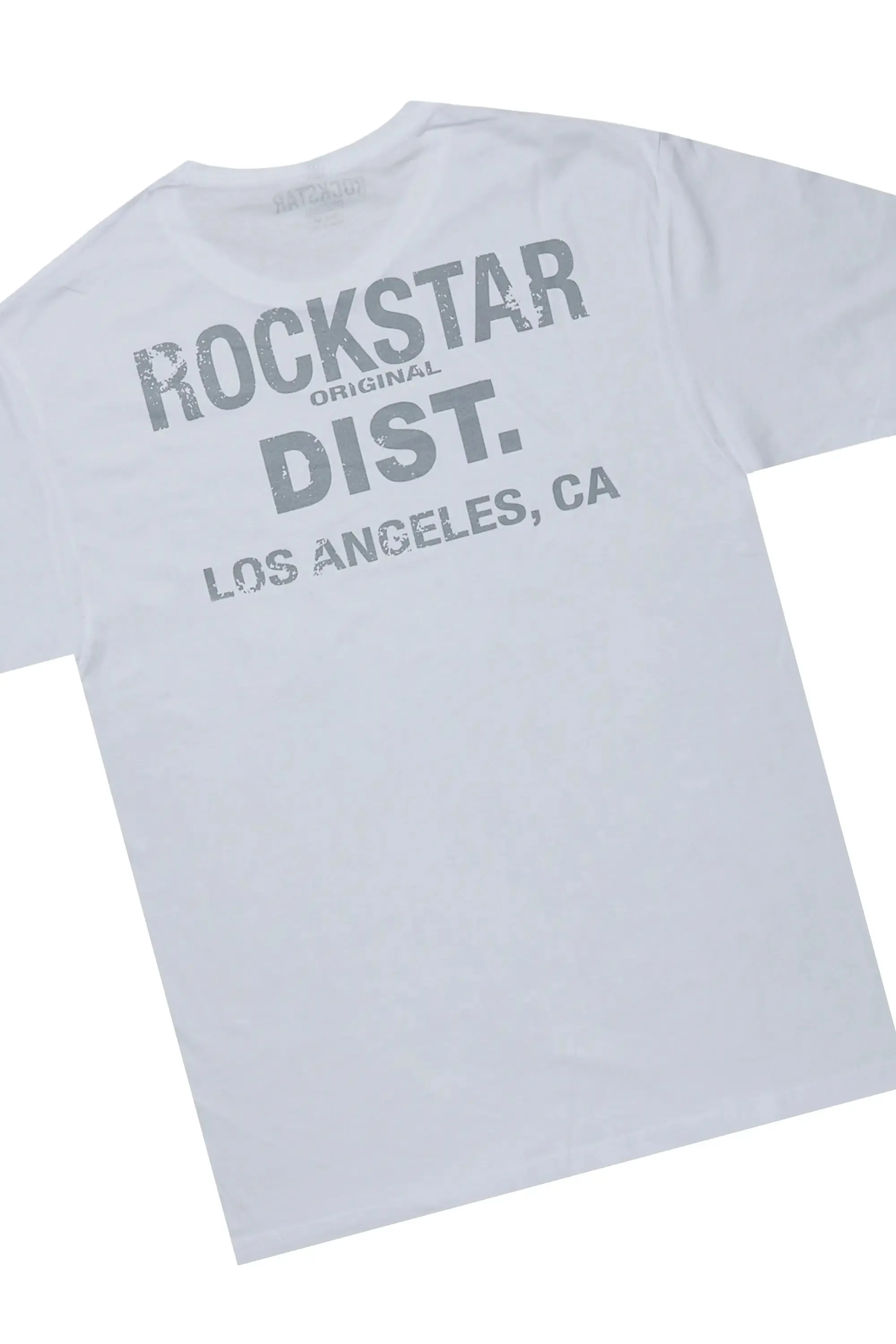 Lake White/Grey T-Shirt & Shake Stacked Flare Jean Bundle sold by Rockstar Original product image thumbnail 3