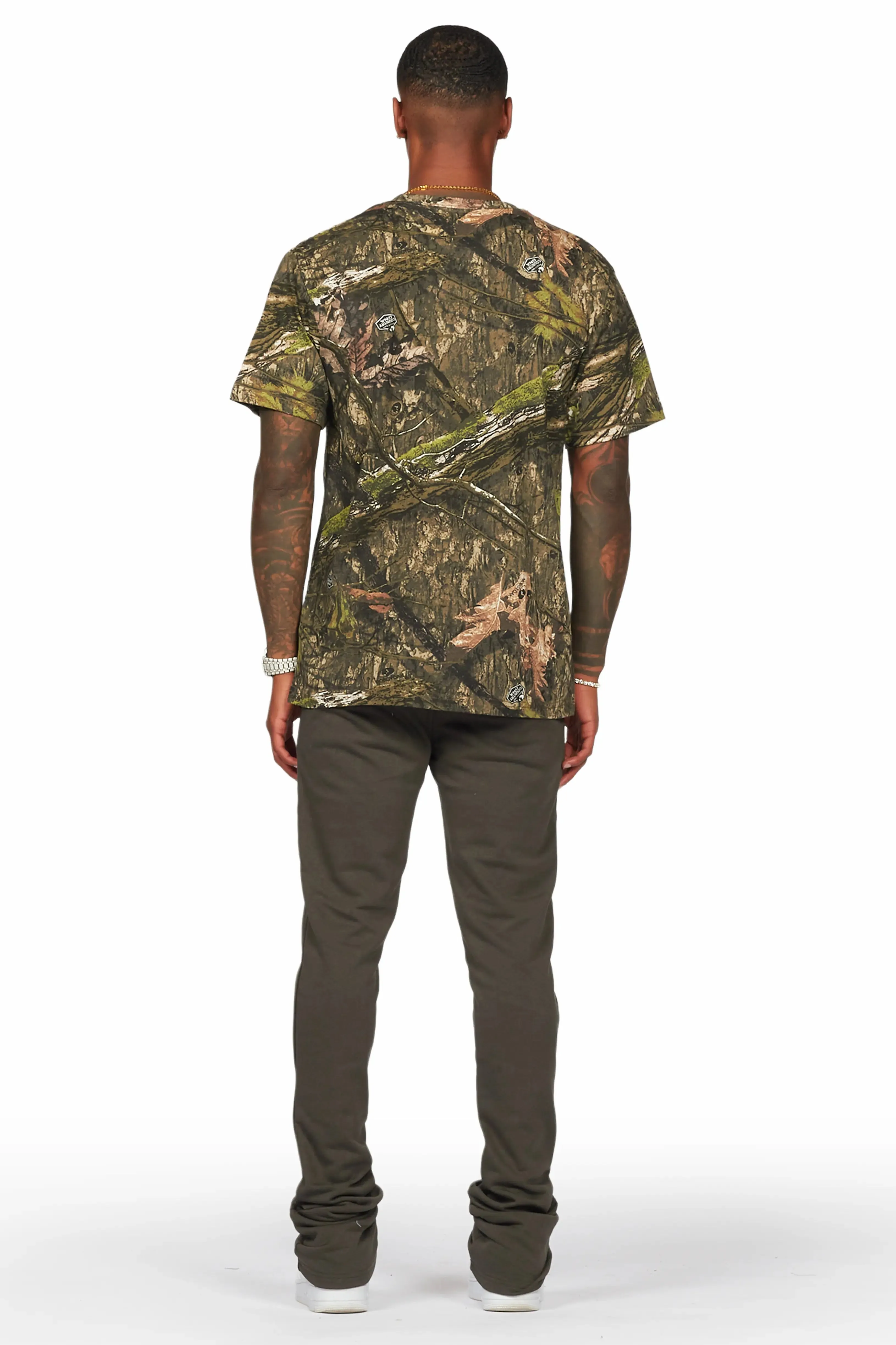 Alpine Olive Stacked Flare Pant sold by Rockstar Original product image thumbnail 4