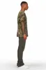 Alpine Olive Stacked Flare Pant sold by Rockstar Original
