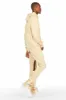 Raffer Beige/White Hoodie/Super Stacked Flare Pant Set sold by Rockstar Original