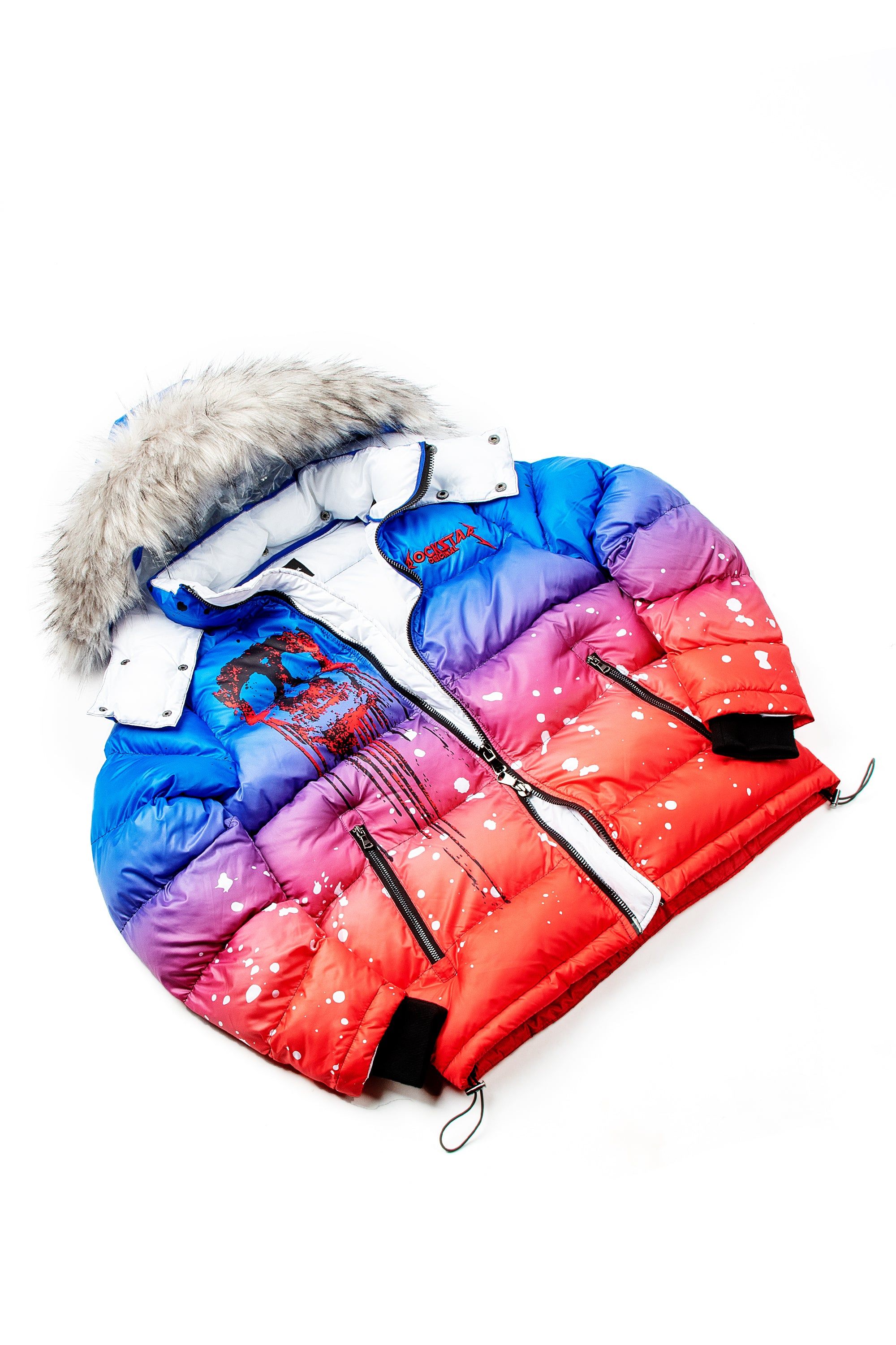 CURRY 2.0 PUFFER JACKET- BLUE/RED sold by Rockstar Original product image thumbnail 2