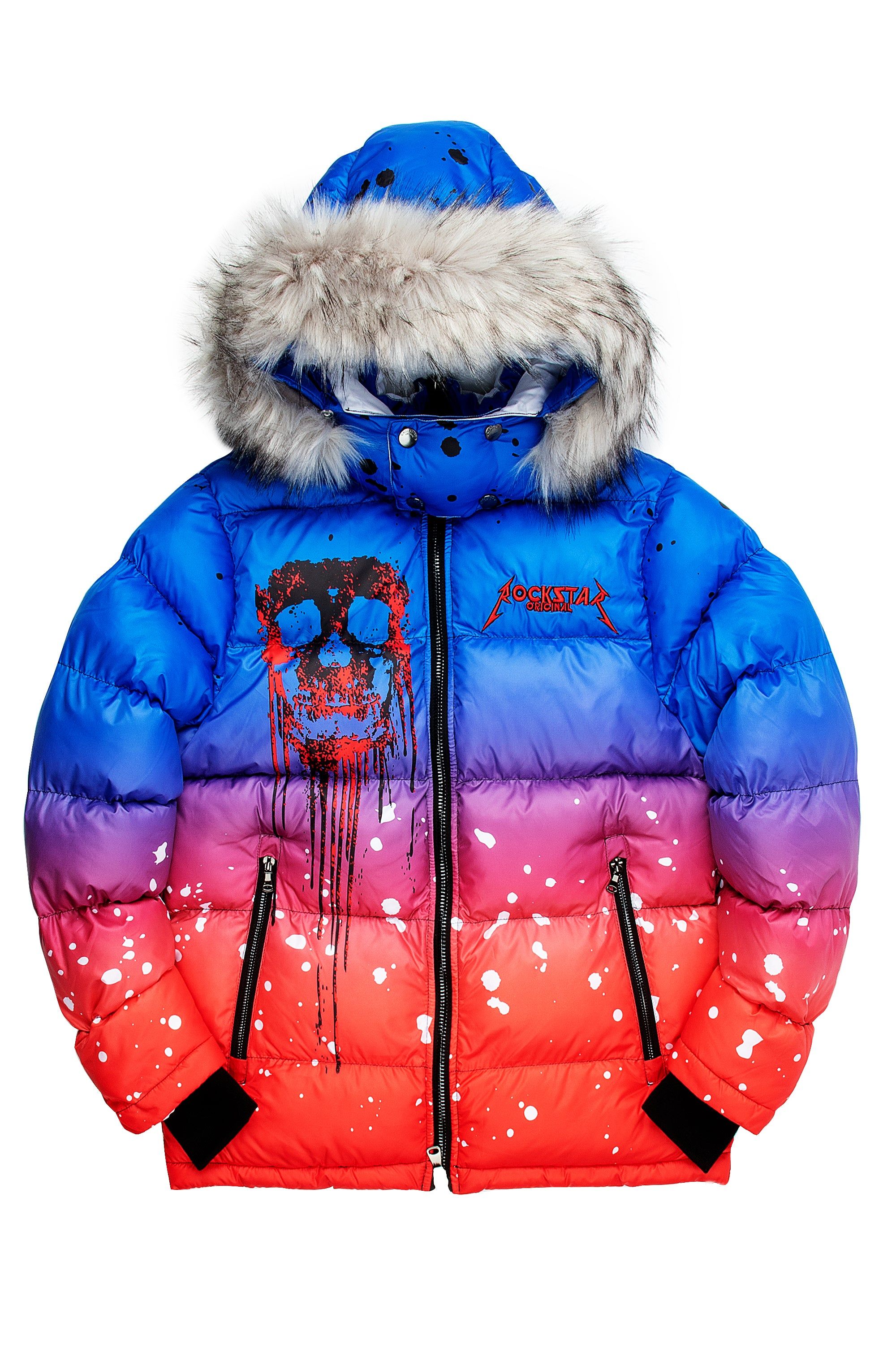 CURRY 2.0 PUFFER JACKET- BLUE/RED sold by Rockstar Original product image thumbnail 4
