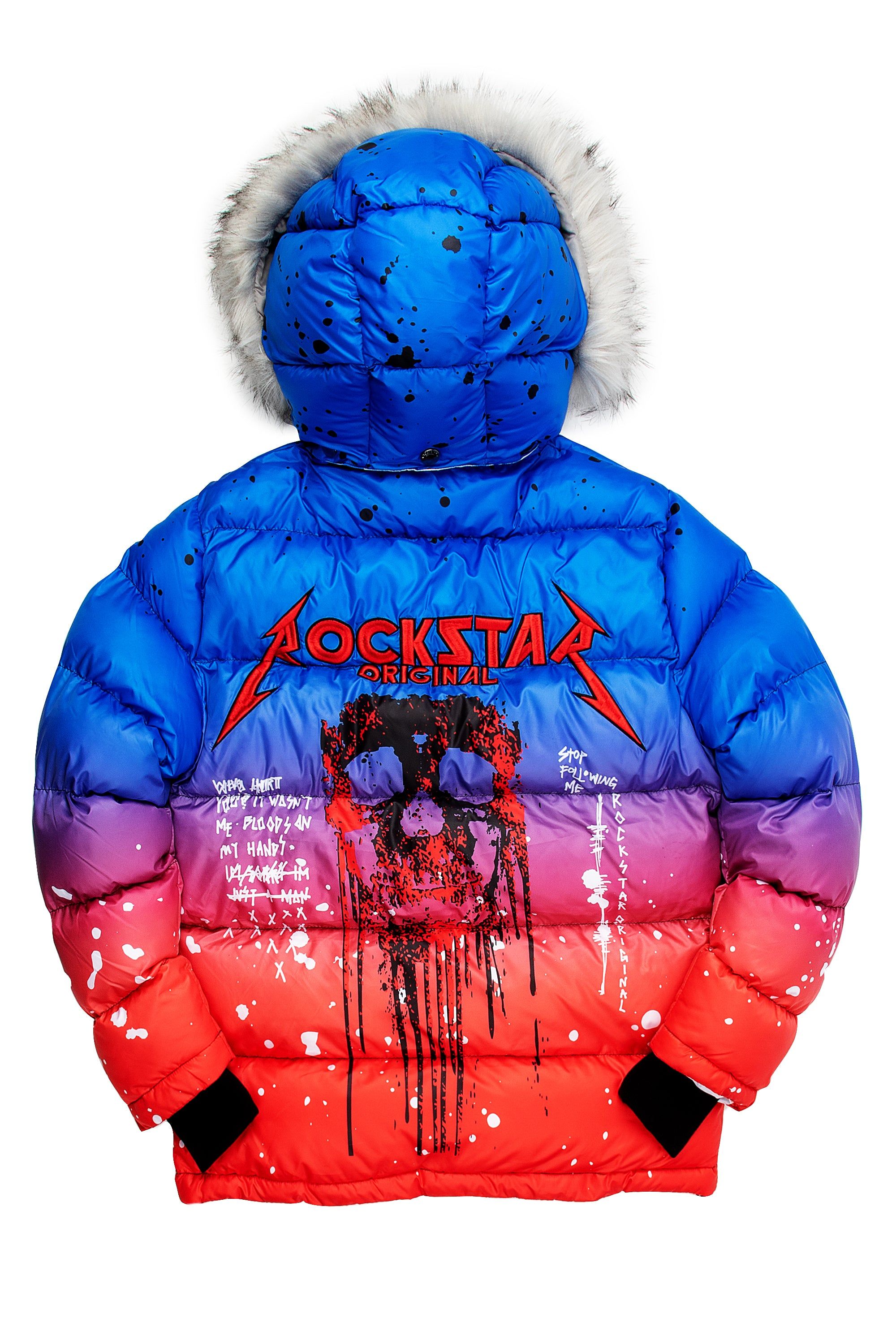 CURRY 2.0 PUFFER JACKET- BLUE/RED sold by Rockstar Original product image thumbnail 5