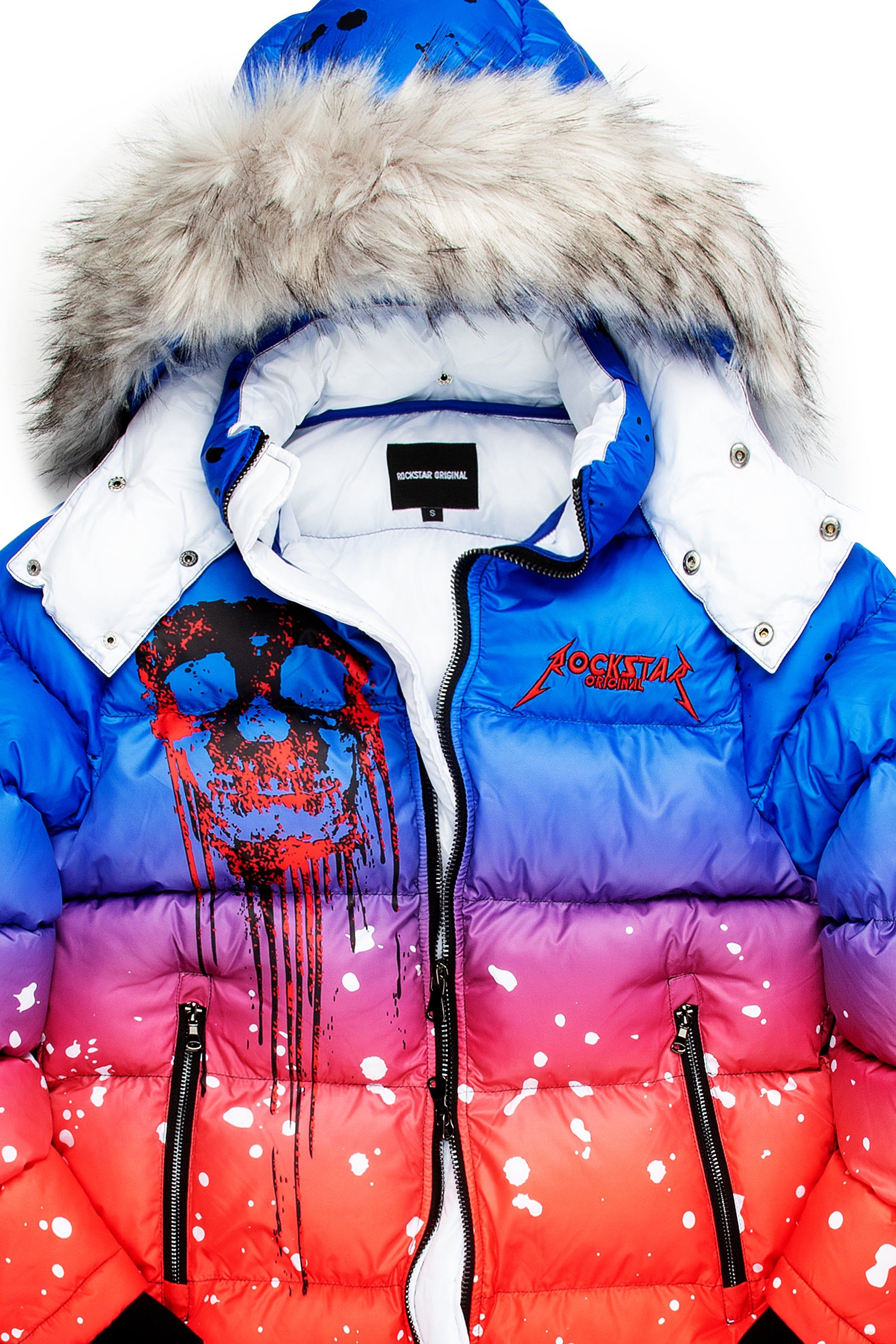 CURRY 2.0 PUFFER JACKET- BLUE/RED sold by Rockstar Original product image thumbnail 3