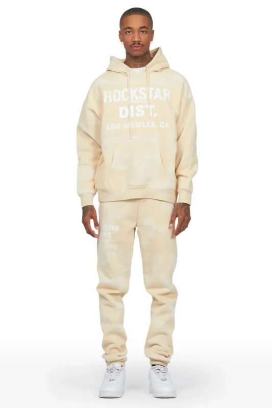 Nelly Beige Hoodie Relaxed Fit Track Set sold by Rockstar Original