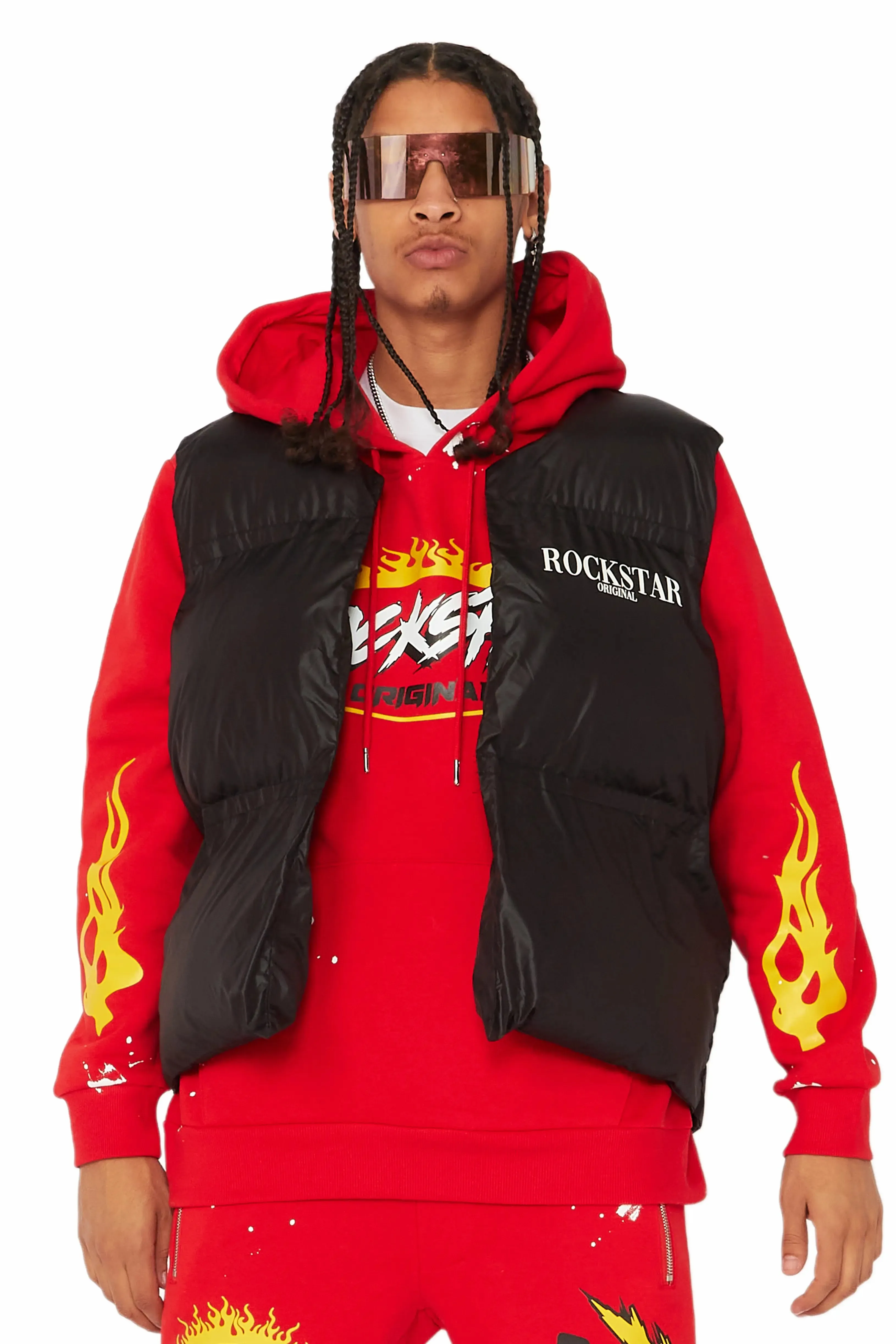 Frederick Black Puffer Vest sold by Rockstar Original product image thumbnail 2