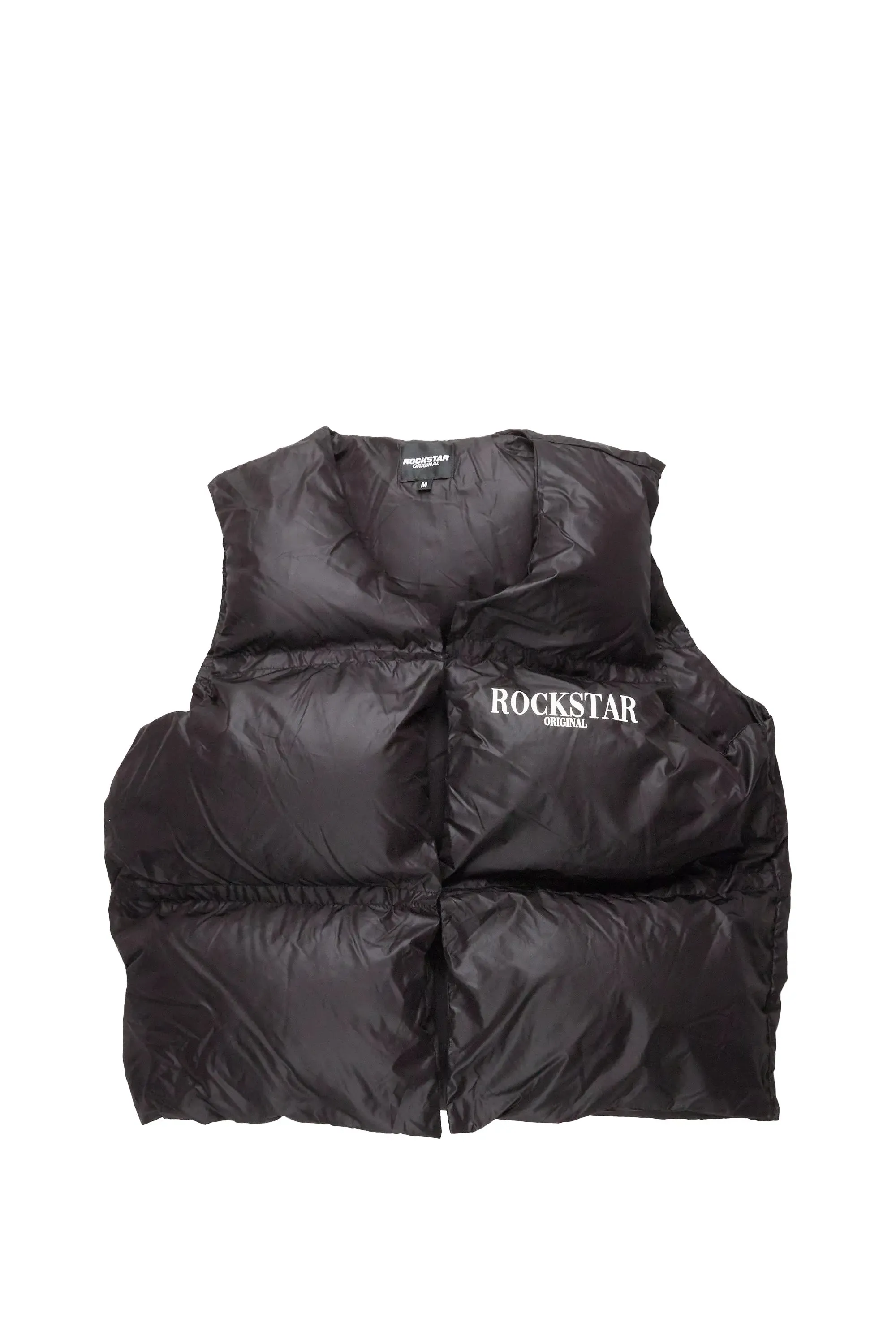 Frederick Black Puffer Vest sold by Rockstar Original