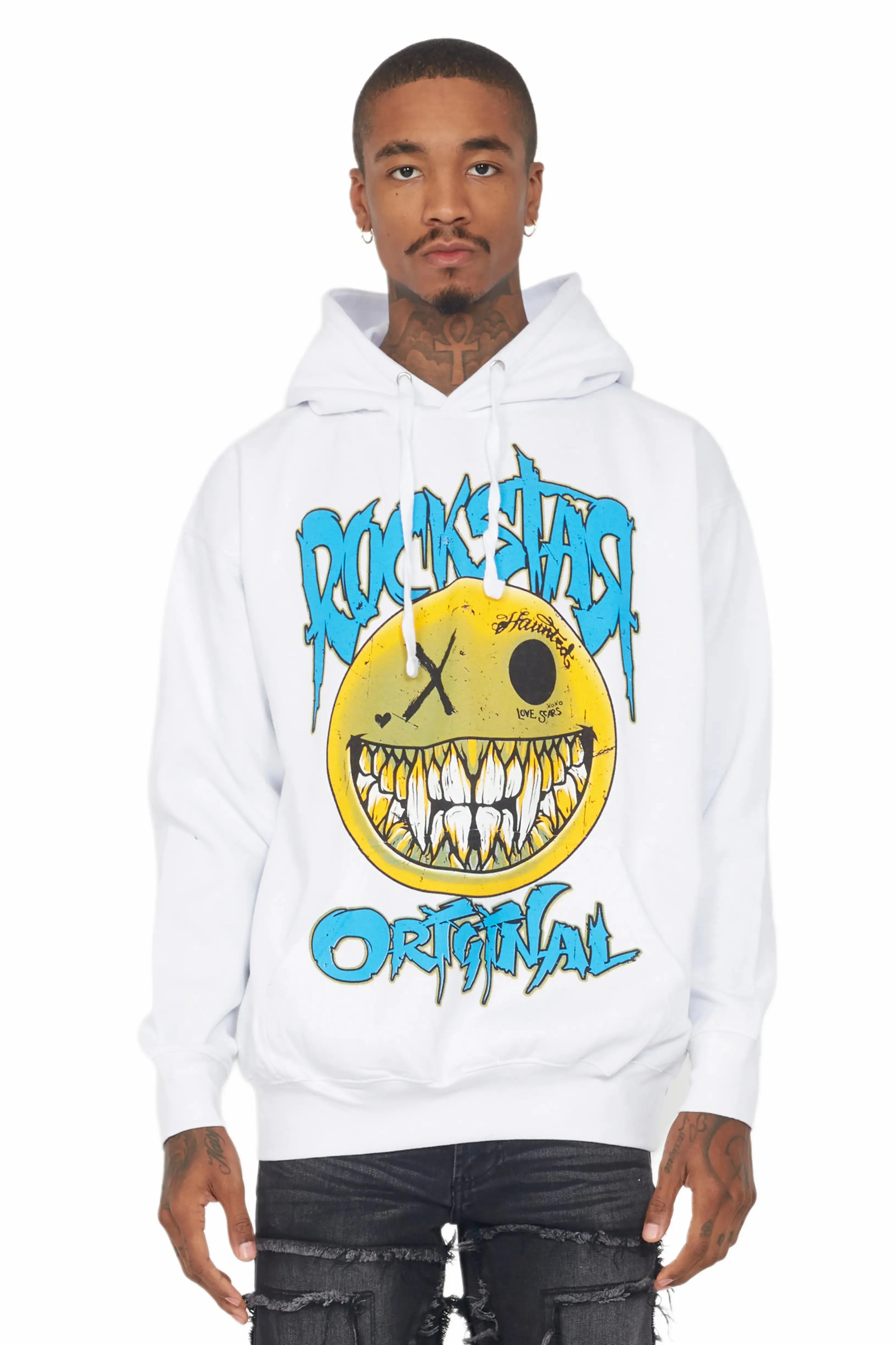 Fraust White Graphic Hoodie sold by Rockstar Original product image thumbnail 2