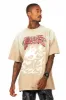 Tabby Beige Oversized Graphic T-Shirt sold by Rockstar Original