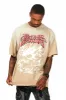 Tabby Beige Oversized Graphic T-Shirt sold by Rockstar Original