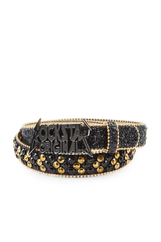 Blaze Rockstar Black/Gold Logo Belt sold by Rockstar Original