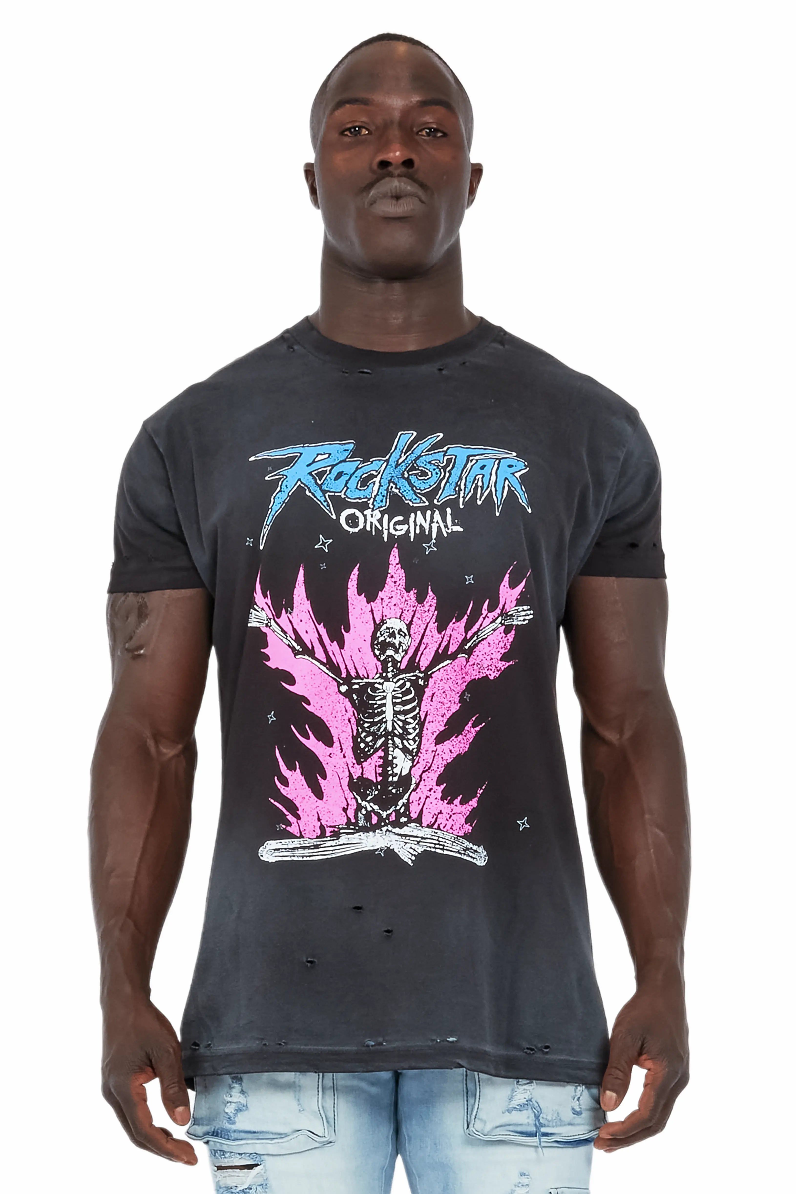 Gaston Black Graphic T-Shirt sold by Rockstar Original product image thumbnail 3
