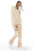 Raffer Tan Hoodie/Stacked Flare Pant Set sold by Rockstar Original