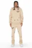 Raffer Tan Hoodie/Stacked Flare Pant Set sold by Rockstar Original