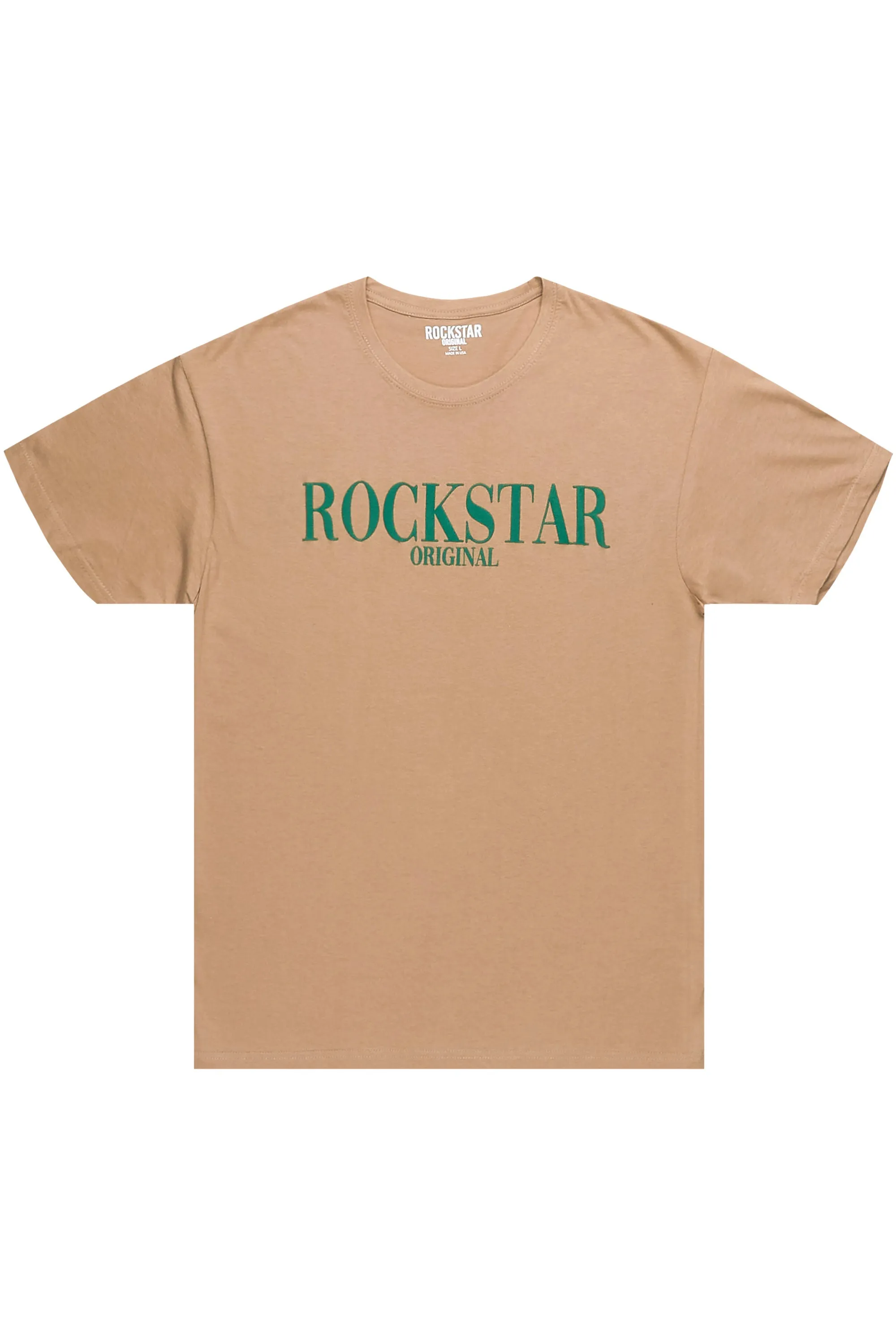 Octavio Printed T-Shirt-Beige/Green sold by Rockstar Original product image thumbnail 2