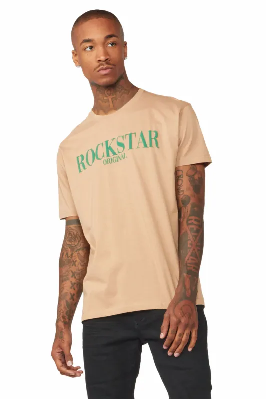 Octavio Printed T-Shirt-Beige/Green sold by Rockstar Original
