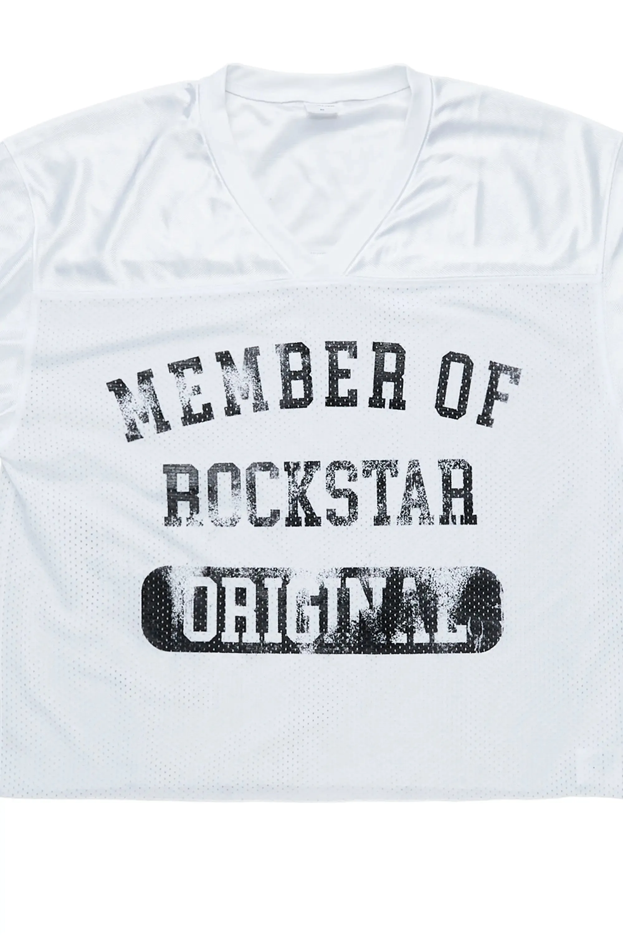 Danian White Graphic Mesh Jersey sold by Rockstar Original product image thumbnail 3