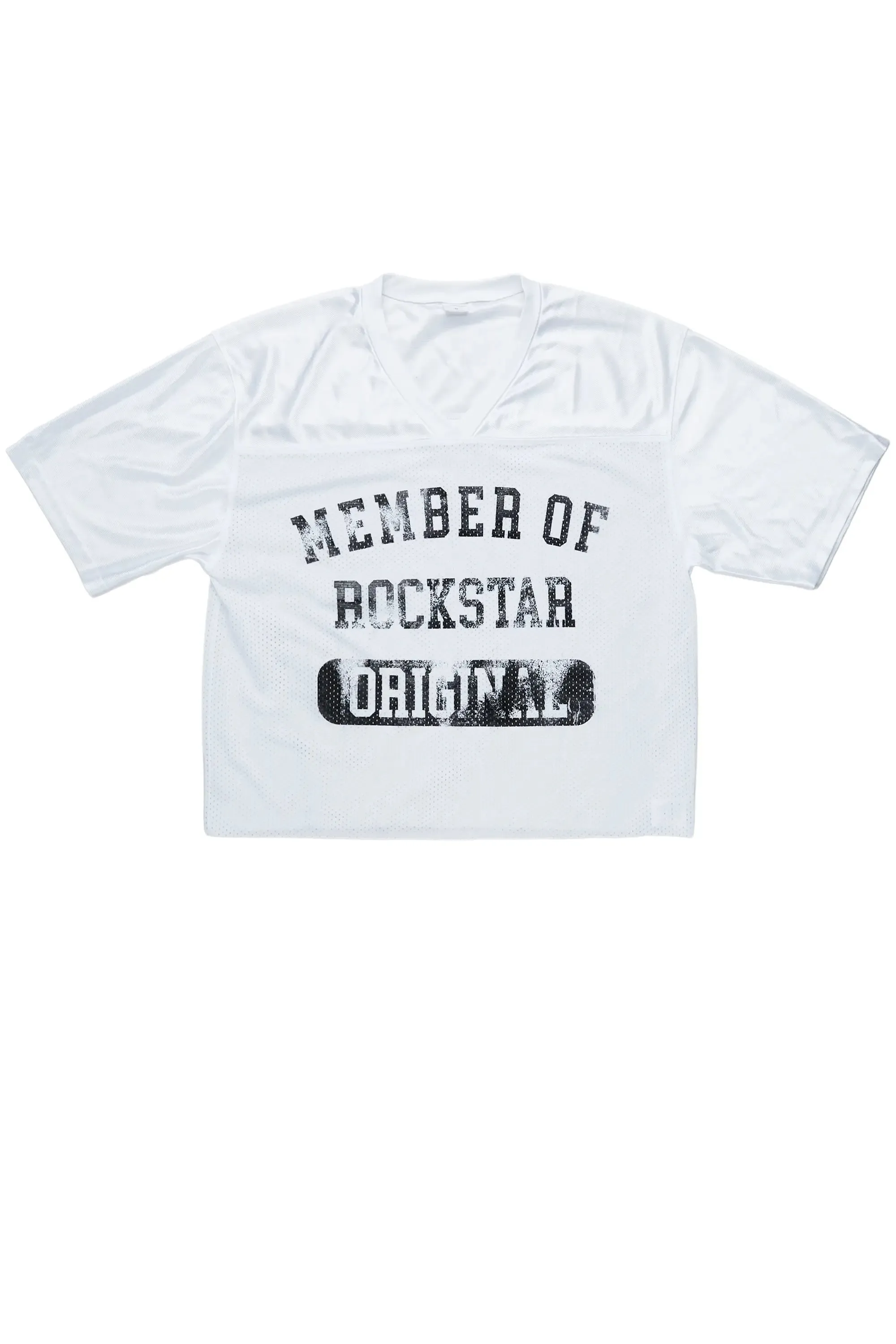 Danian White Graphic Mesh Jersey sold by Rockstar Original product image thumbnail 2