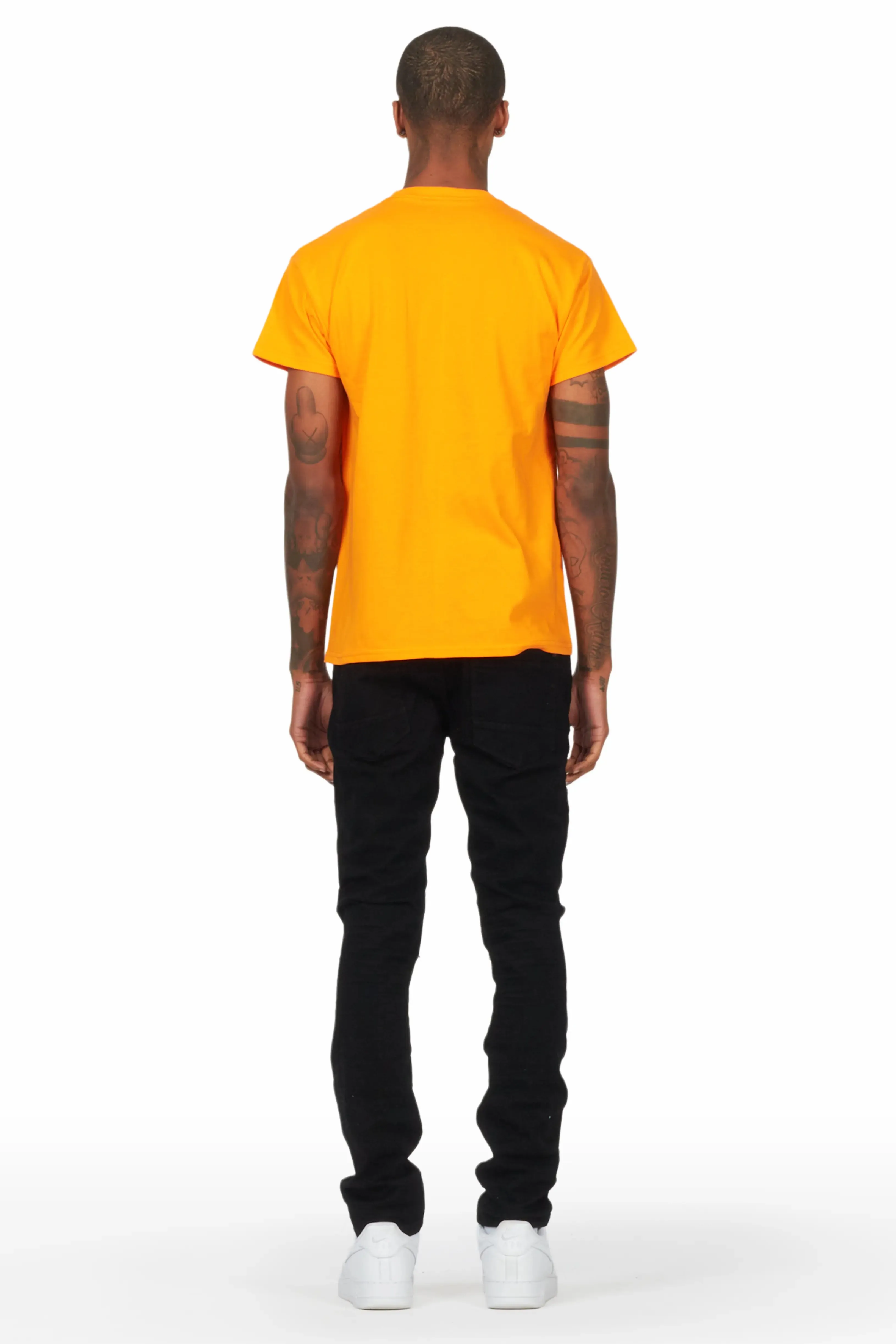 Gaines Black Ripped Slim Straight Jean sold by Rockstar Original product image thumbnail 5