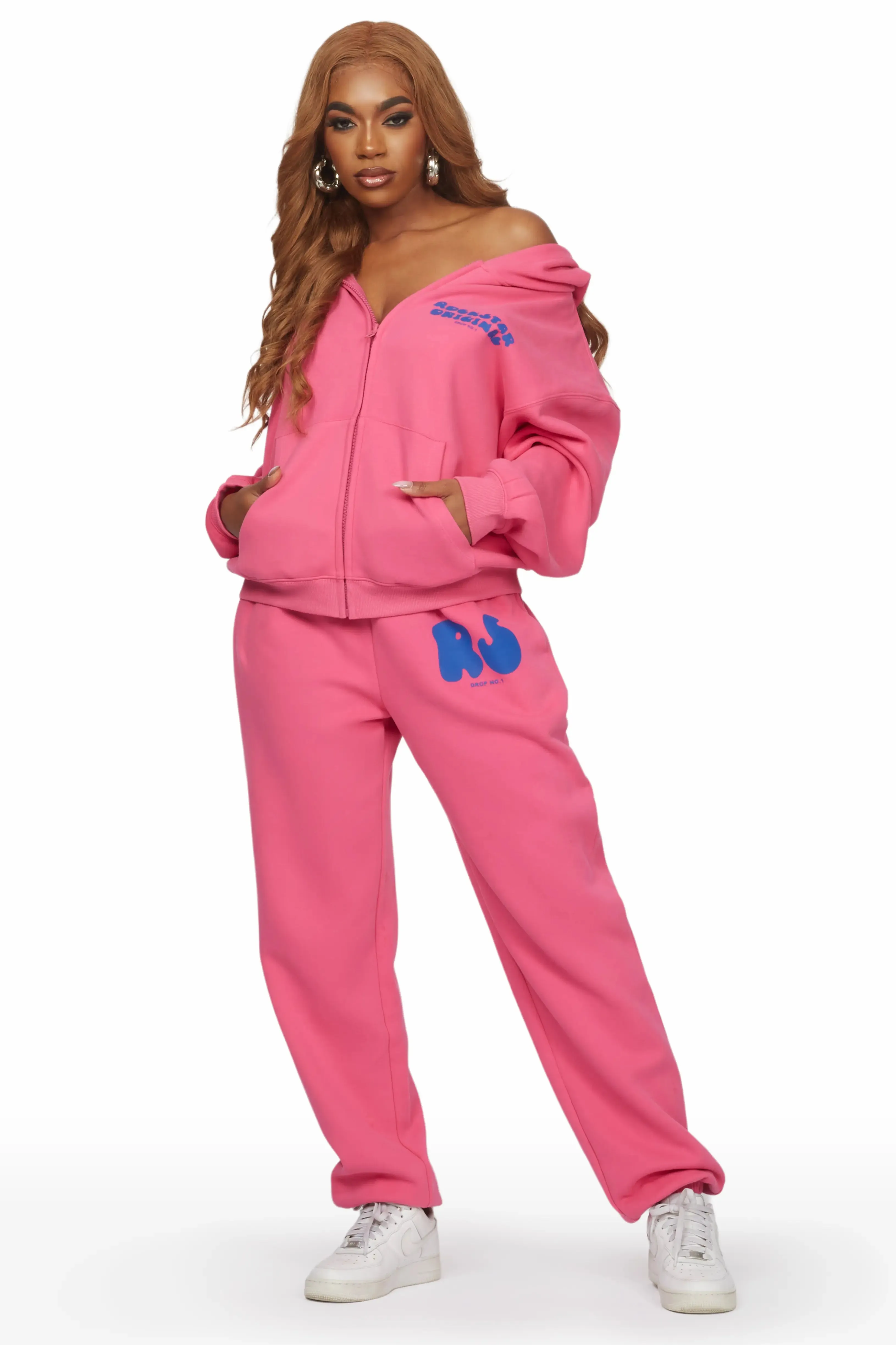 Shandee Hot Pink Oversized Trackset sold by Rockstar Original product image thumbnail 2