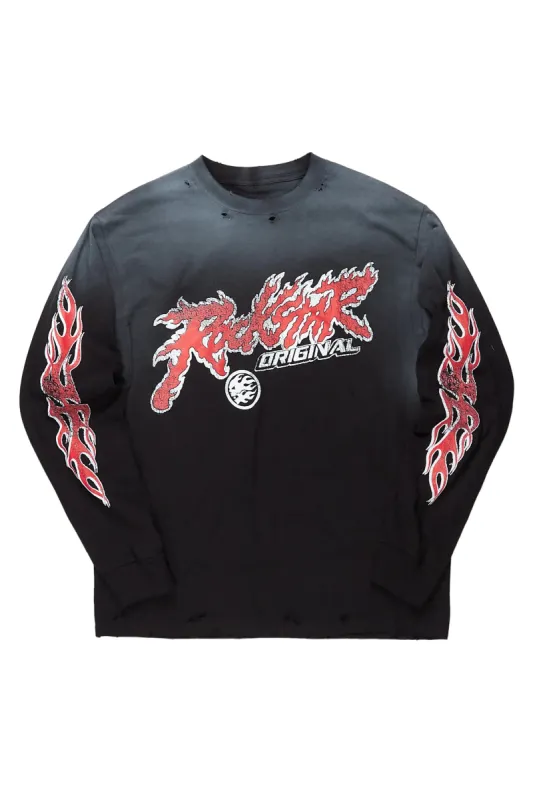 Kenisha Black Long Sleeve T-Shirt sold by Rockstar Original