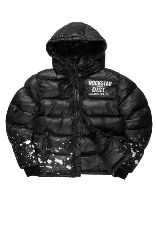 Art Black Puffer Jacket Parallel