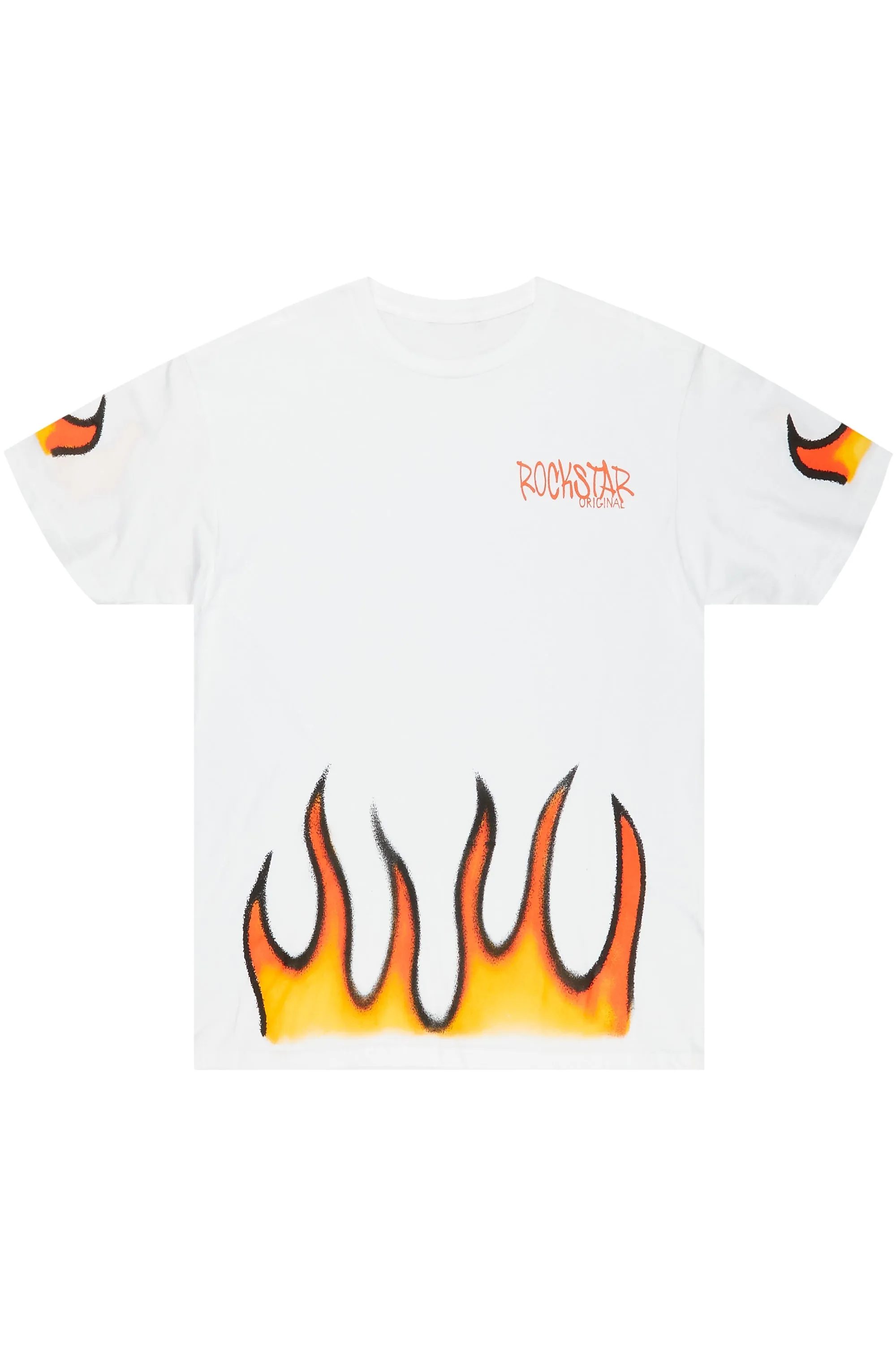 Leporche White Graphic T-Shirt sold by Rockstar Original product image thumbnail 2