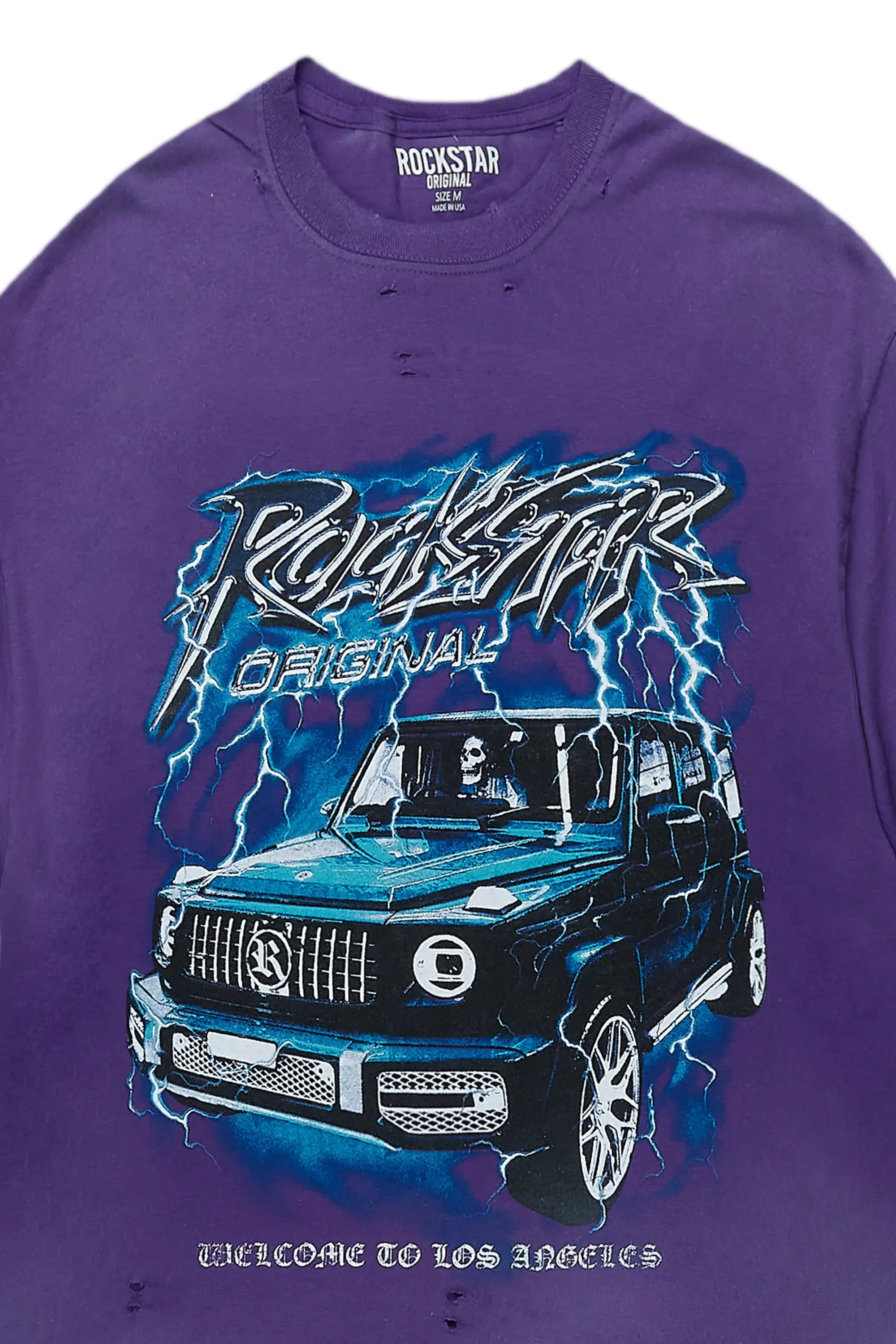 Car Purple Oversized Tee sold by Rockstar Original product image thumbnail 2