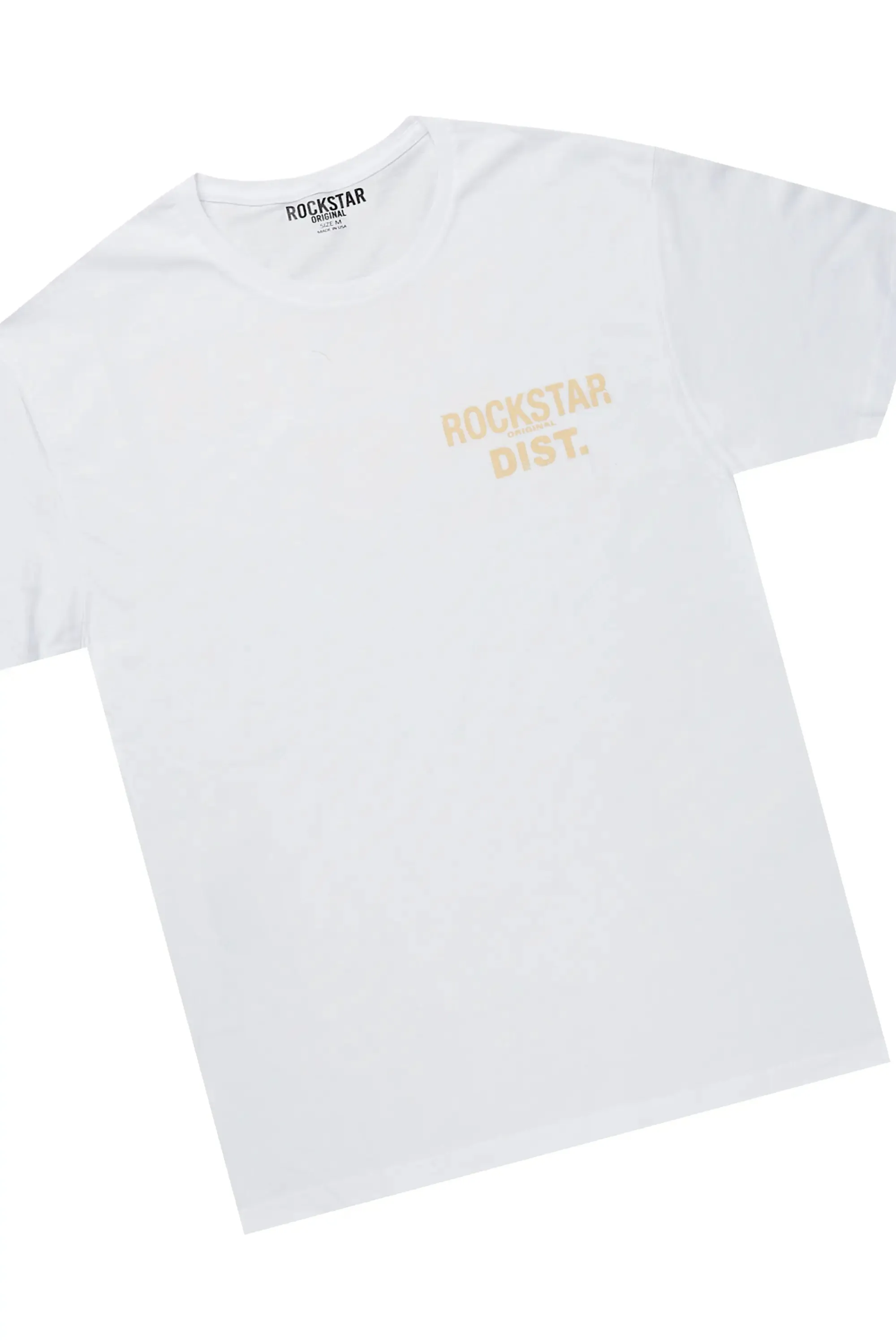 Lake White T-Shirt & Shake Beige Stacked Flare Jean Bundle sold by Rockstar Original product image thumbnail 2