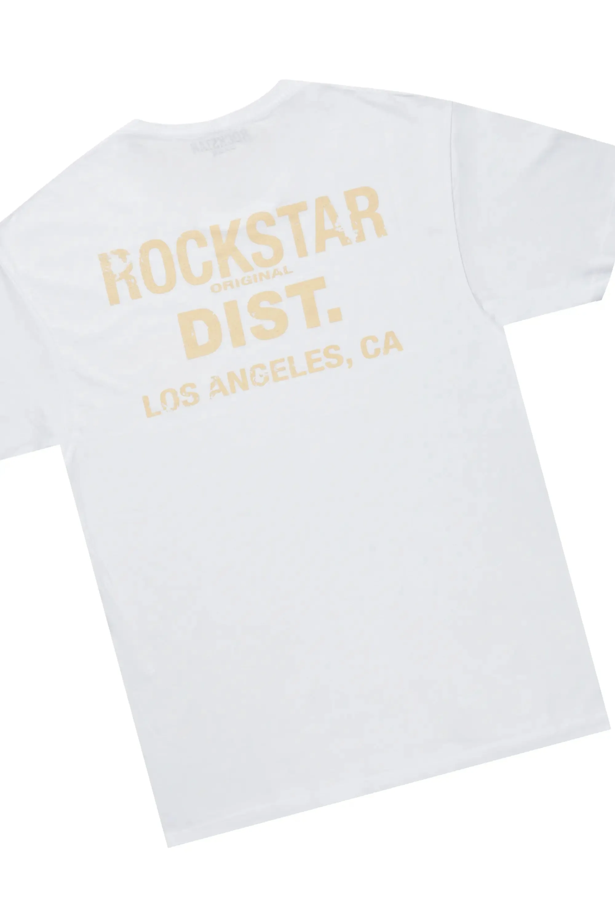 Lake White T-Shirt & Shake Beige Stacked Flare Jean Bundle sold by Rockstar Original product image thumbnail 3