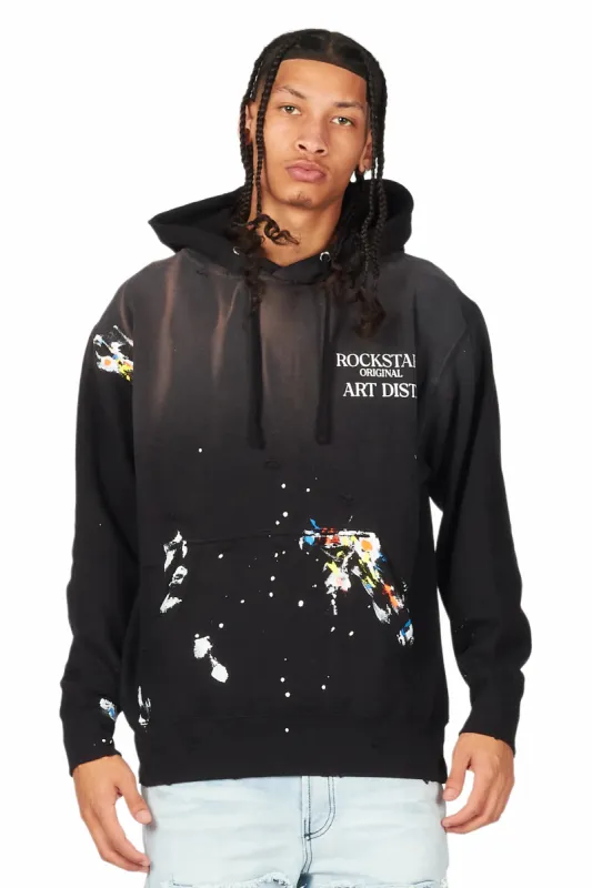 Ryker Black Graphic Hoodie sold by Rockstar Original