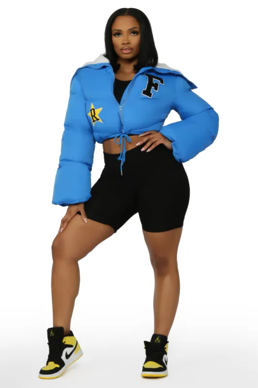 Meet Me After School Royal Blue Puffer Jacket sold by Rockstar Original