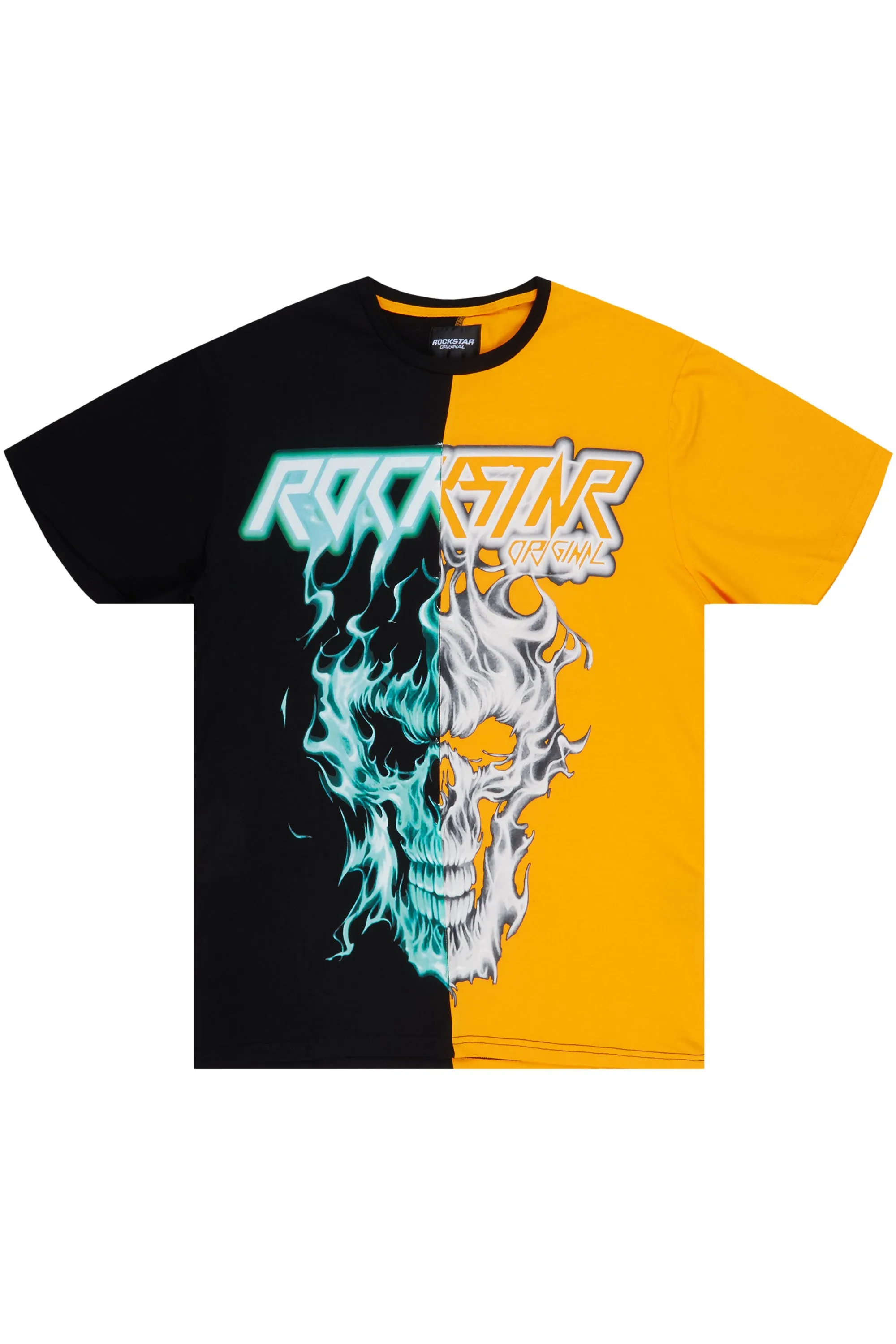 Troy Black/Orange Graphic T-Shirt sold by Rockstar Original