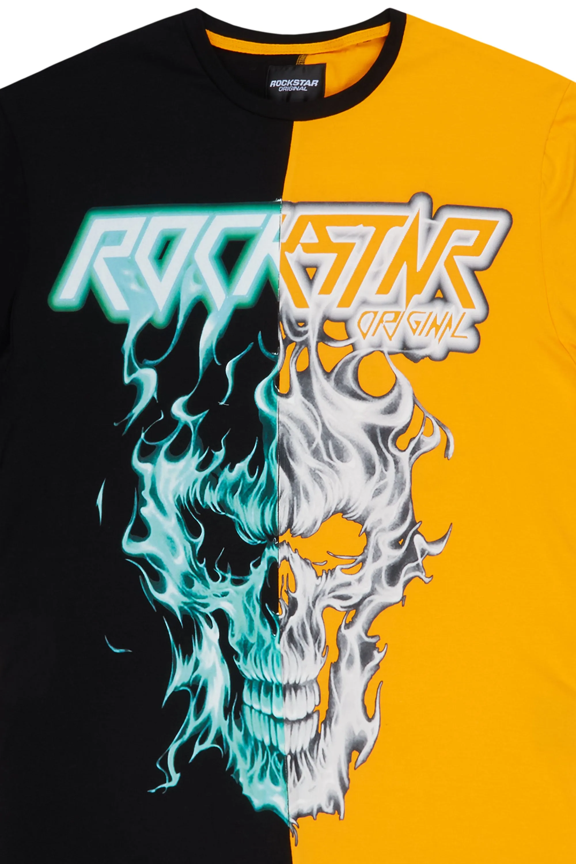 Troy Black/Orange Graphic T-Shirt sold by Rockstar Original product image thumbnail 2