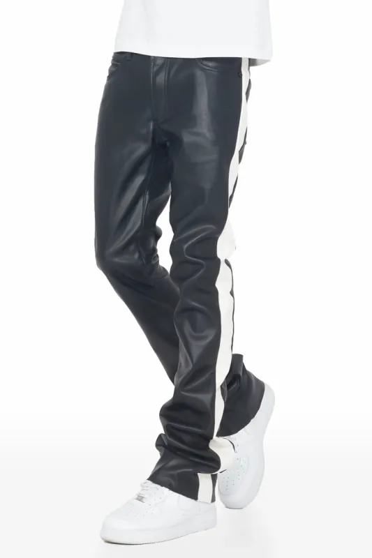 Avani Black/White Faux Leather Jean sold by Rockstar Original