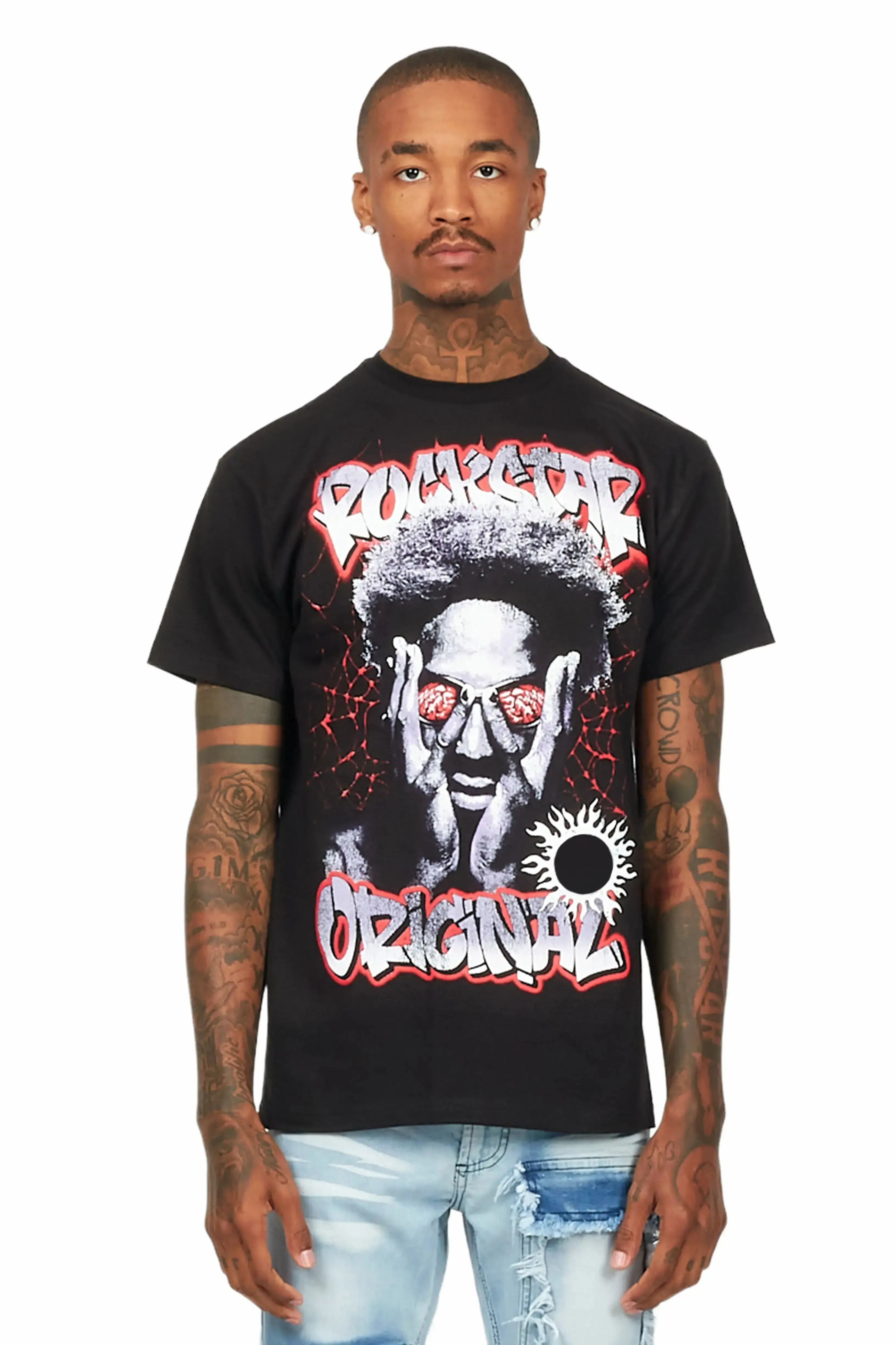 Acke Black Graphic T-Shirt sold by Rockstar Original