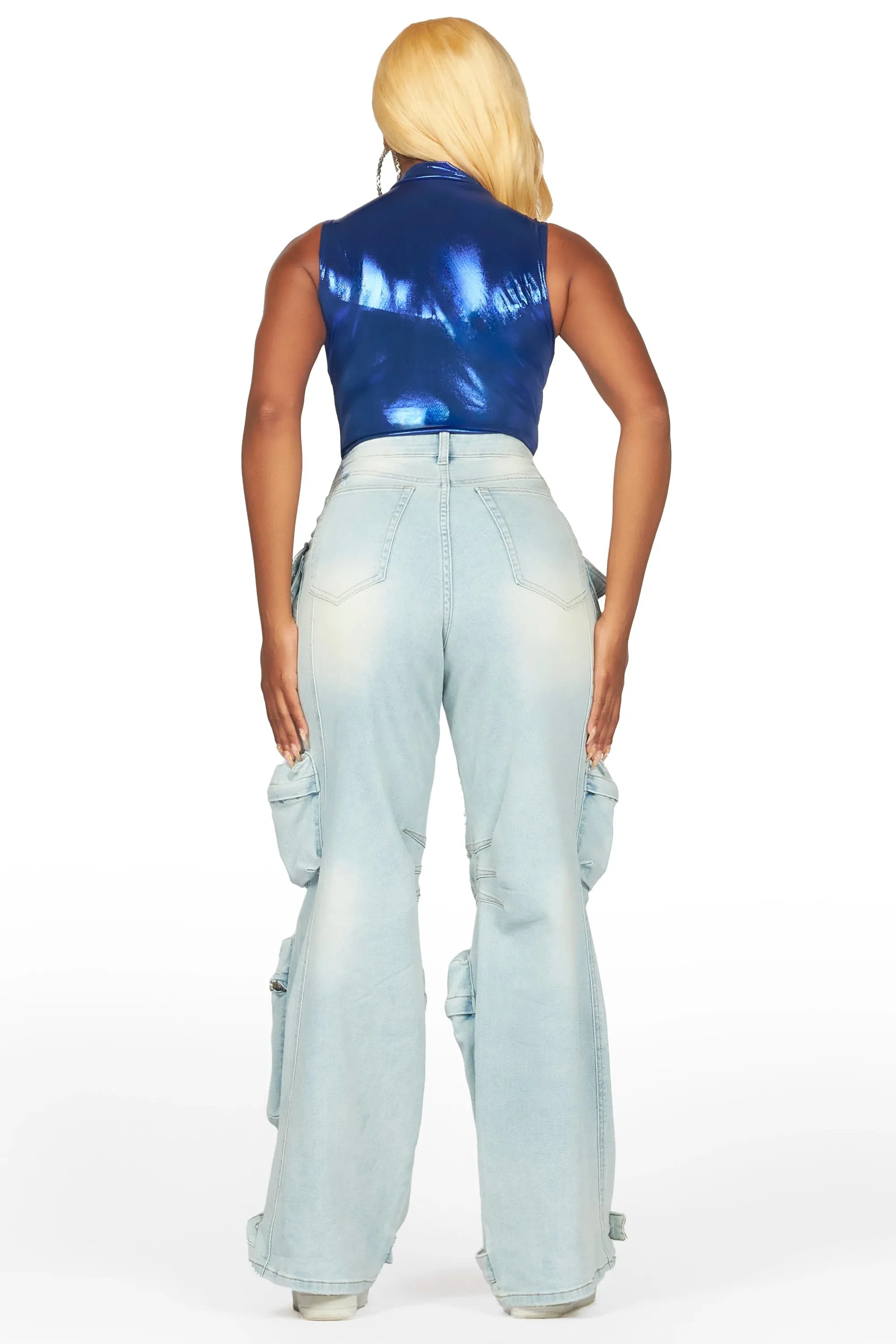 She Snatched Royal Blue Bodysuit sold by Rockstar Original product image thumbnail 4
