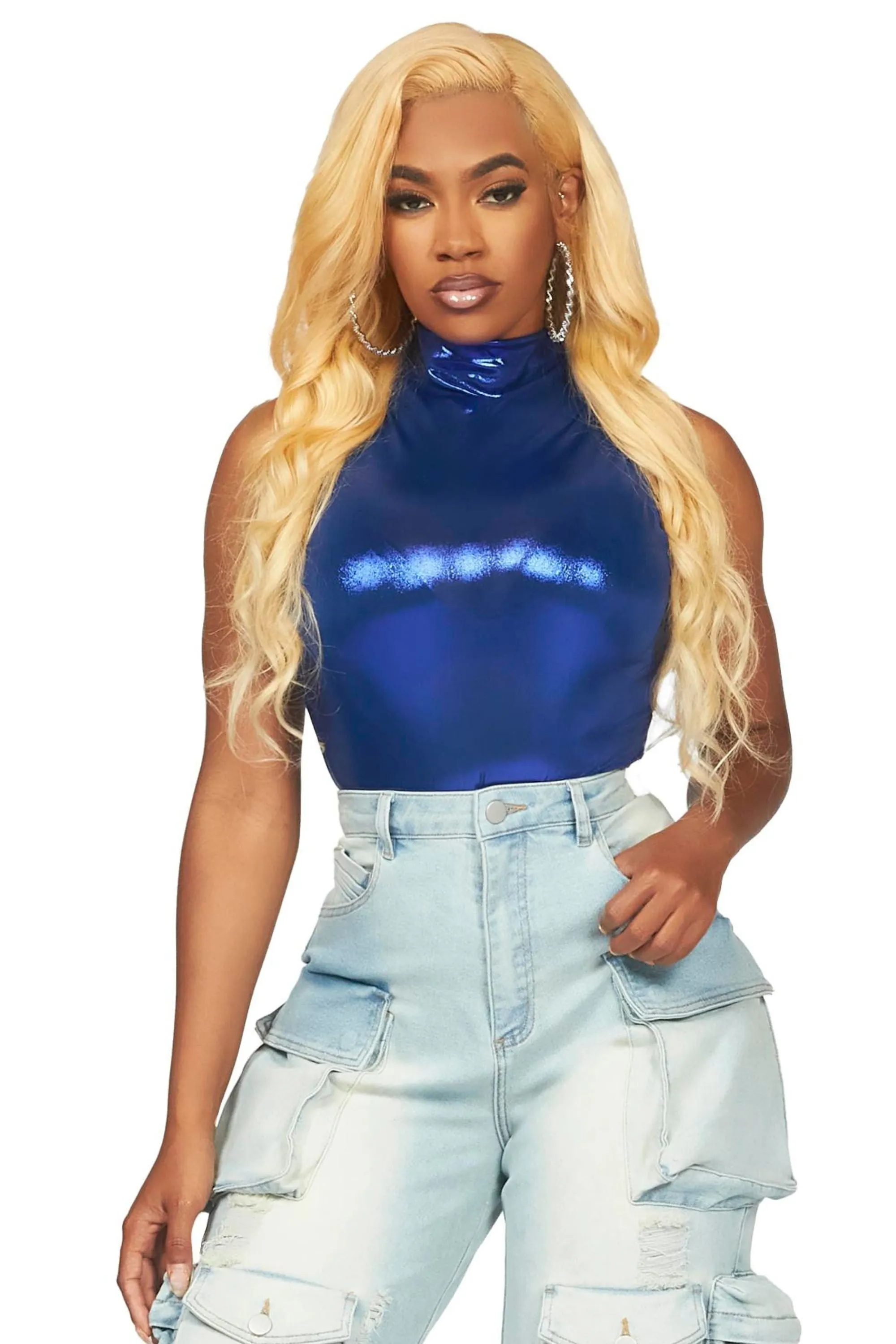 She Snatched Royal Blue Bodysuit sold by Rockstar Original