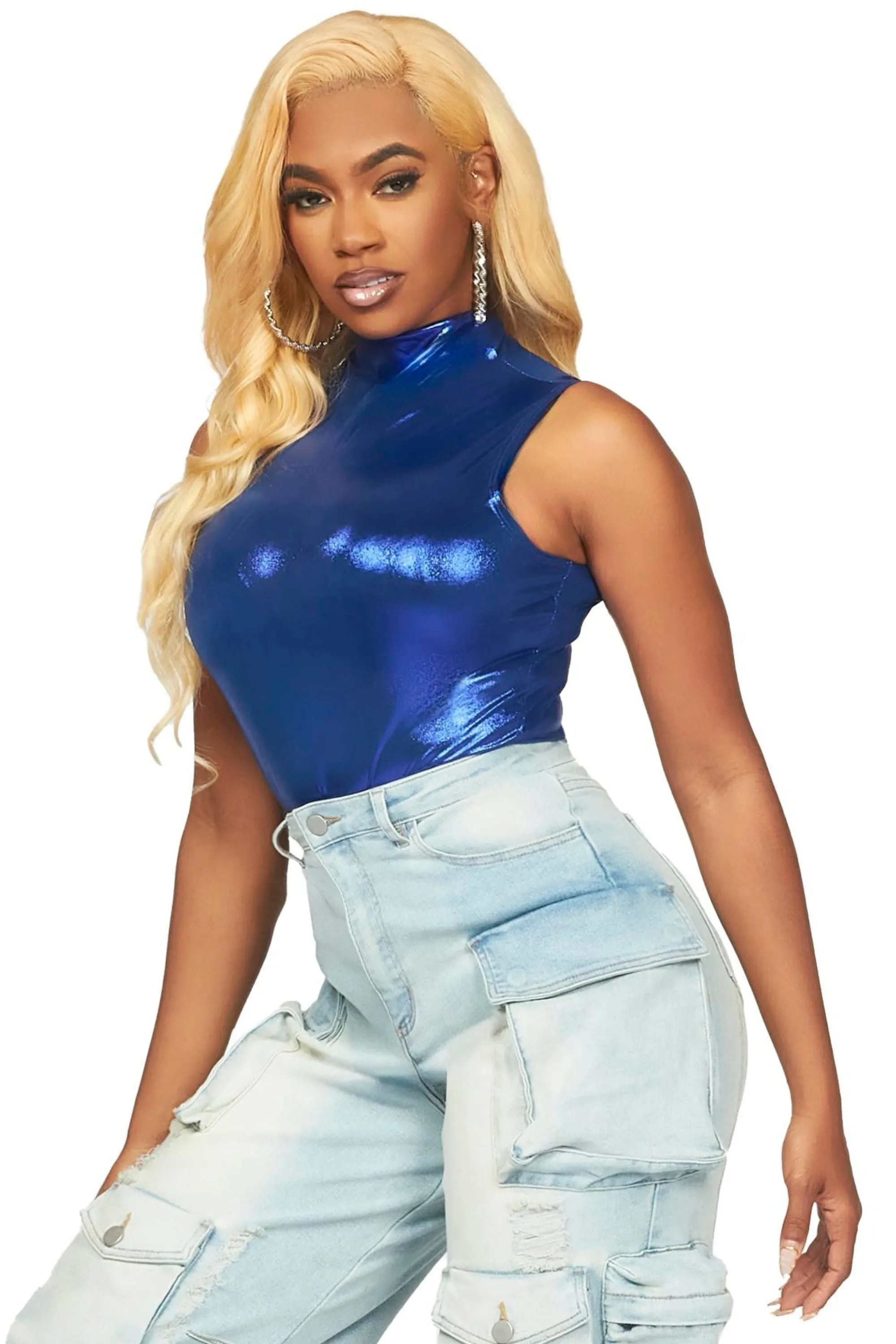 She Snatched Royal Blue Bodysuit sold by Rockstar Original product image thumbnail 3