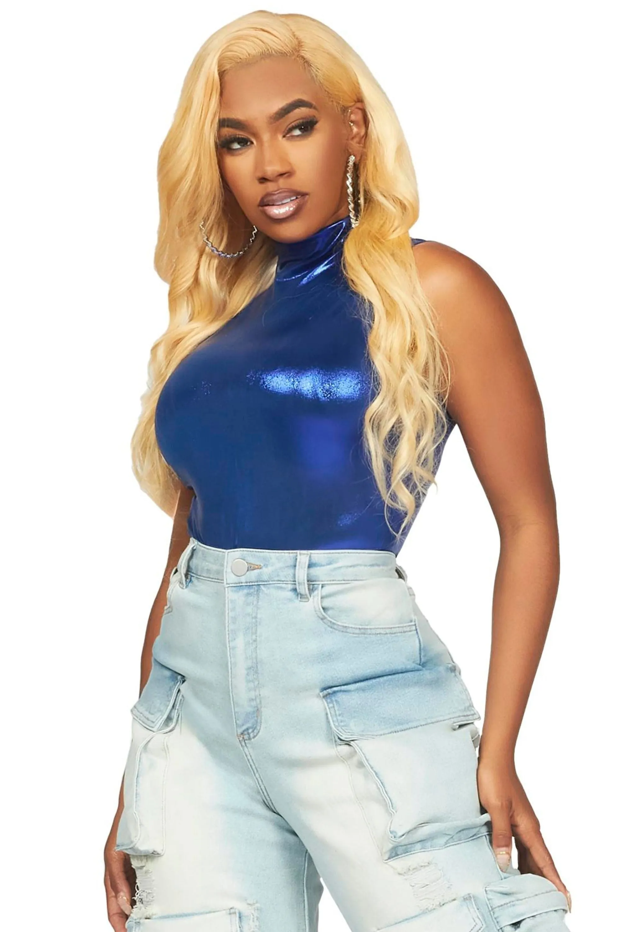 She Snatched Royal Blue Bodysuit sold by Rockstar Original product image thumbnail 5